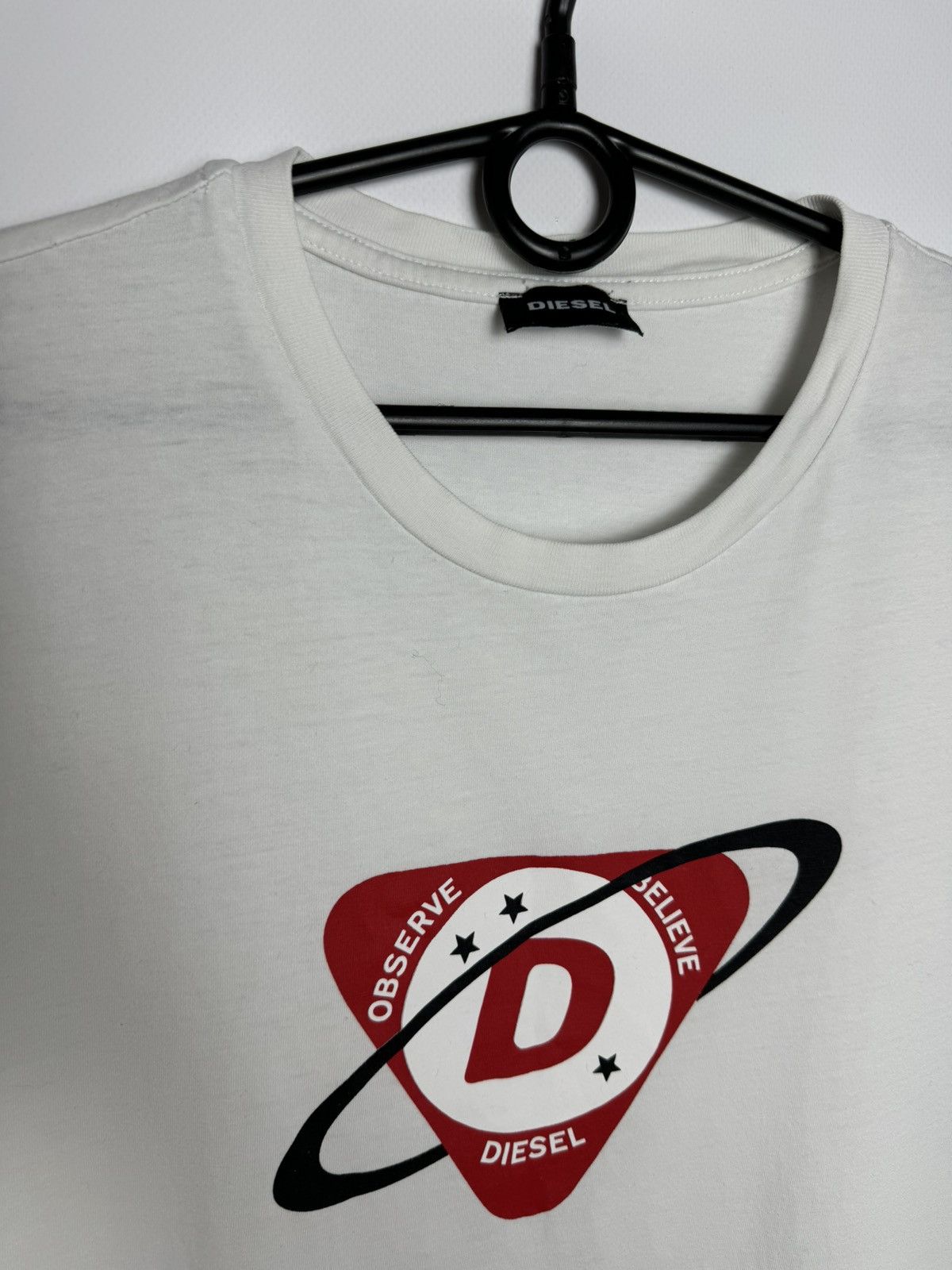 Diesel × Vintage Vintage Diesel tee big logo size L white Size US L / EU 52-54 / 3 - 7 Thumbnail