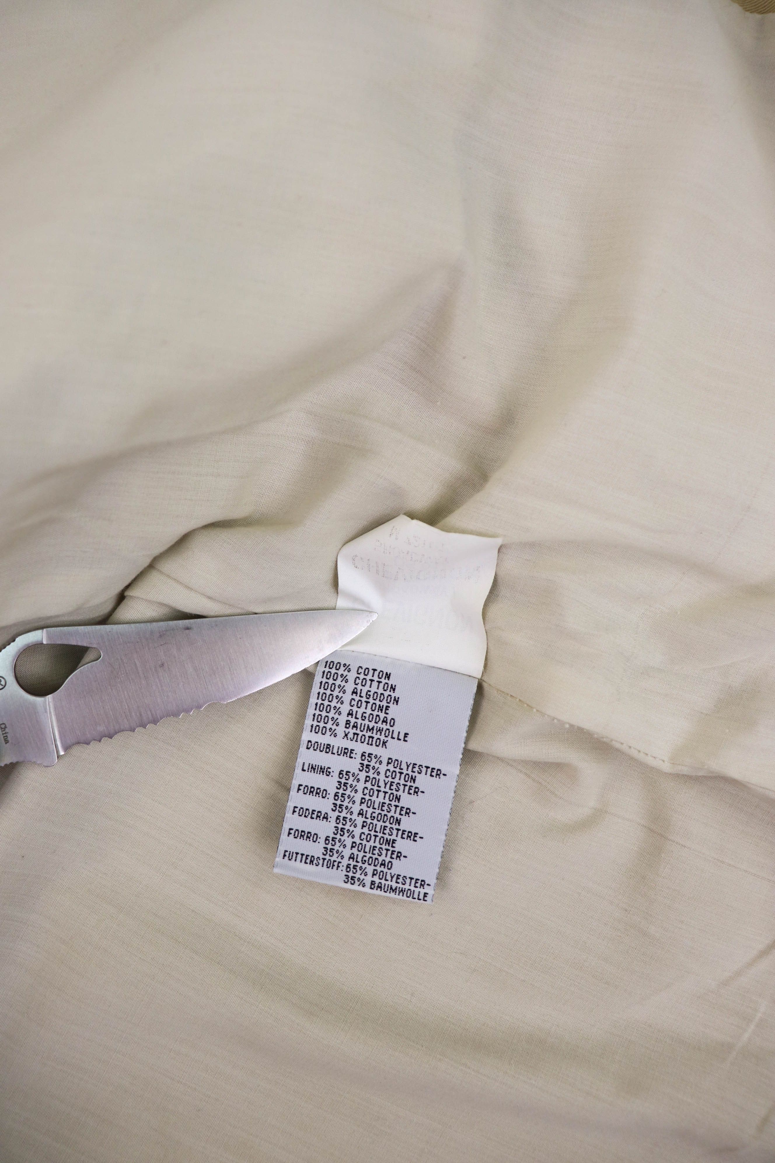 Chevignon CHEVIGNON Vintage Sand Beige Cotton Zip Jacket Size US M / EU 48-50 / 2 - 12 Thumbnail