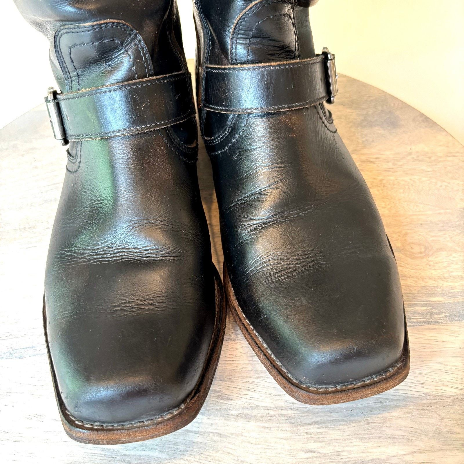 Frye Frye Women's Veronica Boots Size 9.5 D Buckle Strap Moto Size US 9.5 / IT 39.5 - 6 Thumbnail