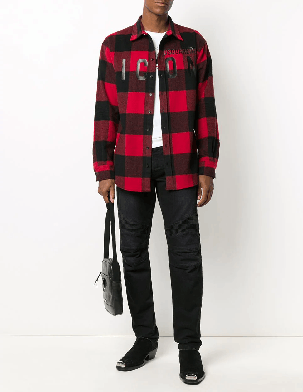 Dsquared2 Dsquared2 red and black plaid wool thick ICON shirt size 46 Size US S / EU 44-46 / 1 - 1 Thumbnail