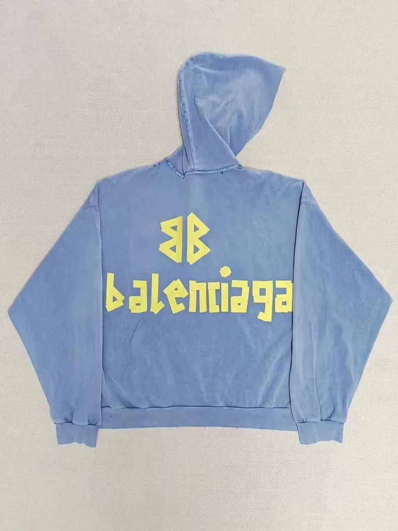 Balenciaga Balenciaga 24ss Haze Blue Adhesive Tape Masked Paper Alphab Size US M / EU 48-50 / 2 - 2 Thumbnail