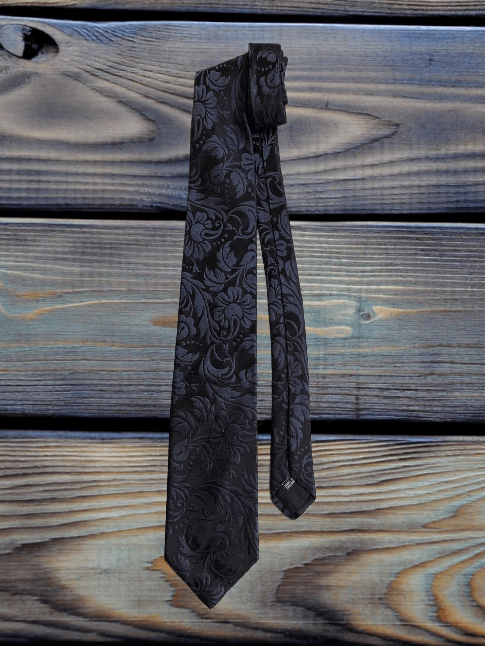 Duchamp London DUCHAMP London Navy Paisley Pattern 100% Silk Tie Size ONE SIZE - 1 Thumbnail