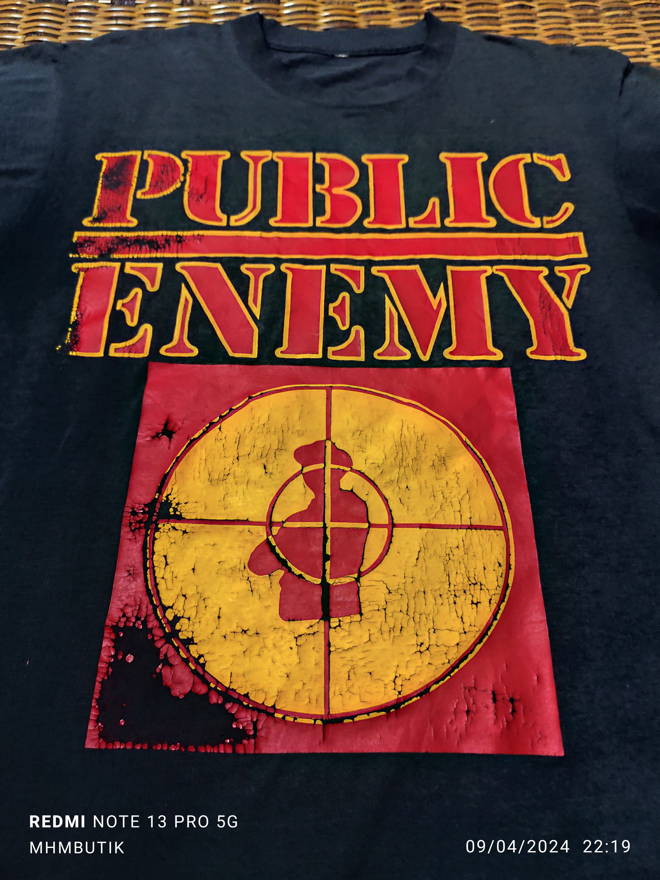 Public Enemy Vintage 80s Public Enemy Tee Shirt Size US M / EU 48-50 / 2 - 3 Thumbnail