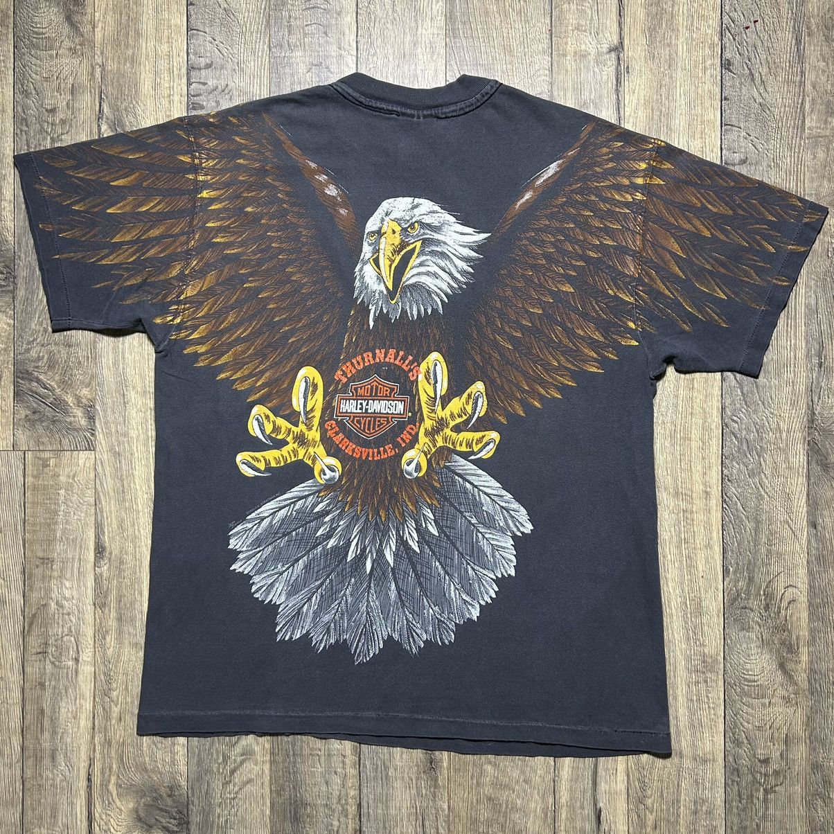 Harley Davidson × Vintage Vintage 1993 Harley Davidson T-Shirt Size Large AOP Print Size US L / EU 52-54 / 3 - 5 Thumbnail