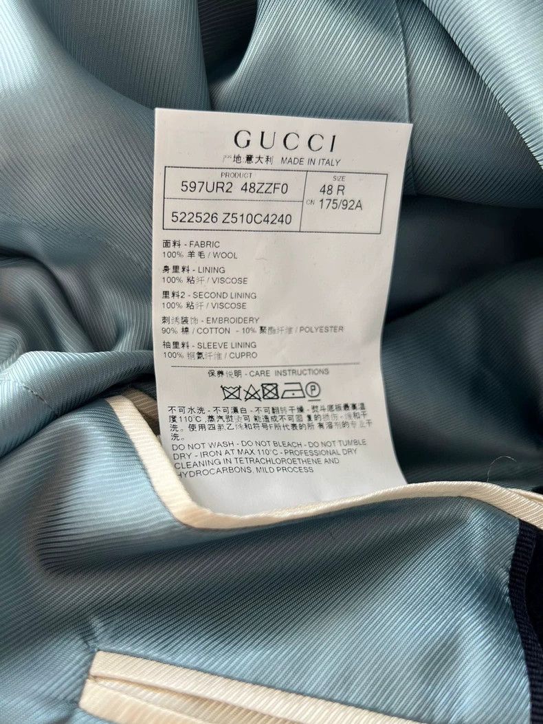 Gucci Gucci Bee embroidered wool coat Size US M / EU 48-50 / 2 - 7 Thumbnail