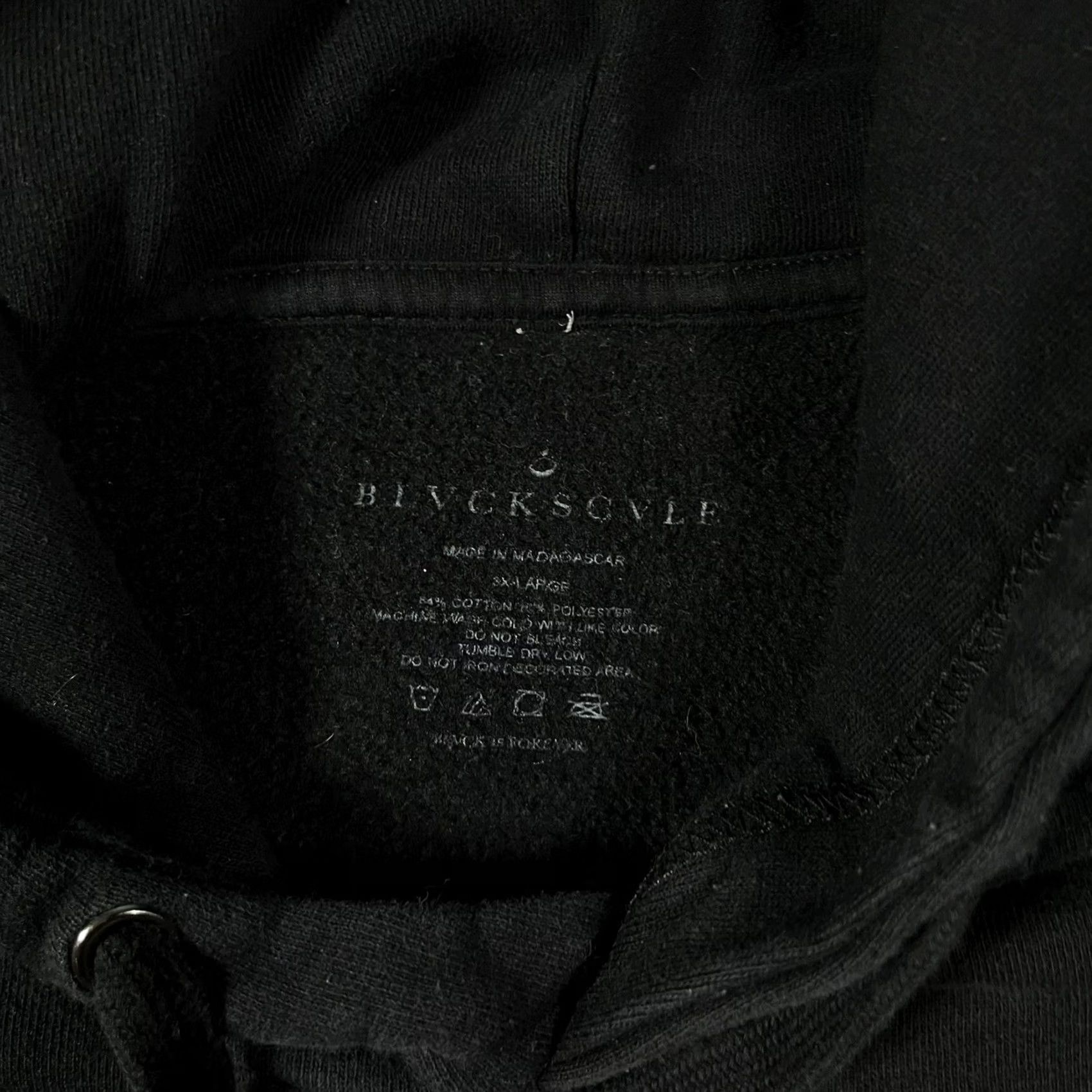 Black Scale Black Scale Hoodie Mens 2XL Black Graphic Sweatshirt Grunge Goth Asap Mob Rocky Pullover Hooded Pockets Logo Cotton Polyester Fleece Street Mens Size US XXL / EU 58 / 5 - 4 Thumbnail