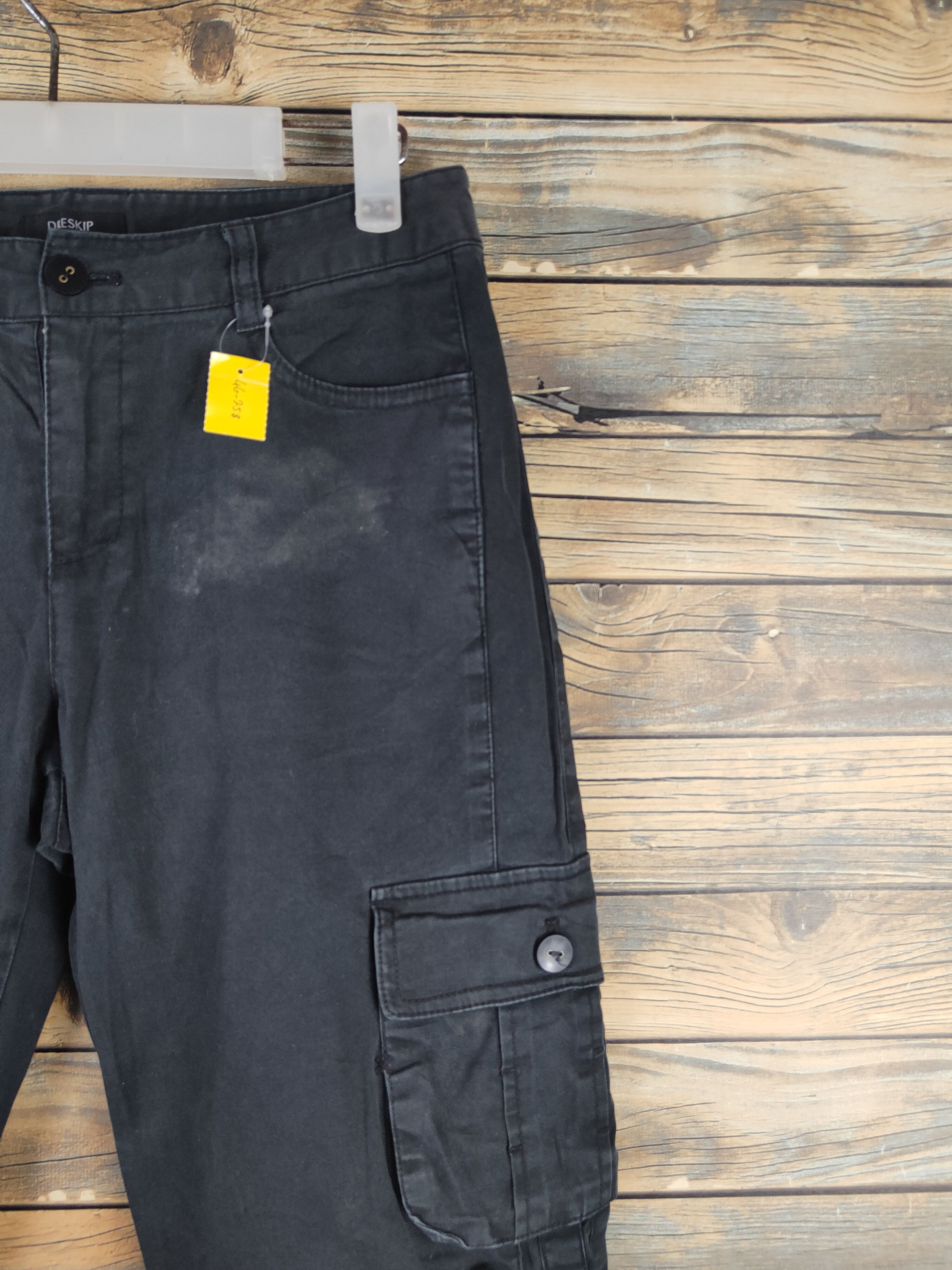 Japanese Brand DL Dreskip Black Multipocket Cargo Pants #Sp46-258T Size US 29 - 5 Thumbnail