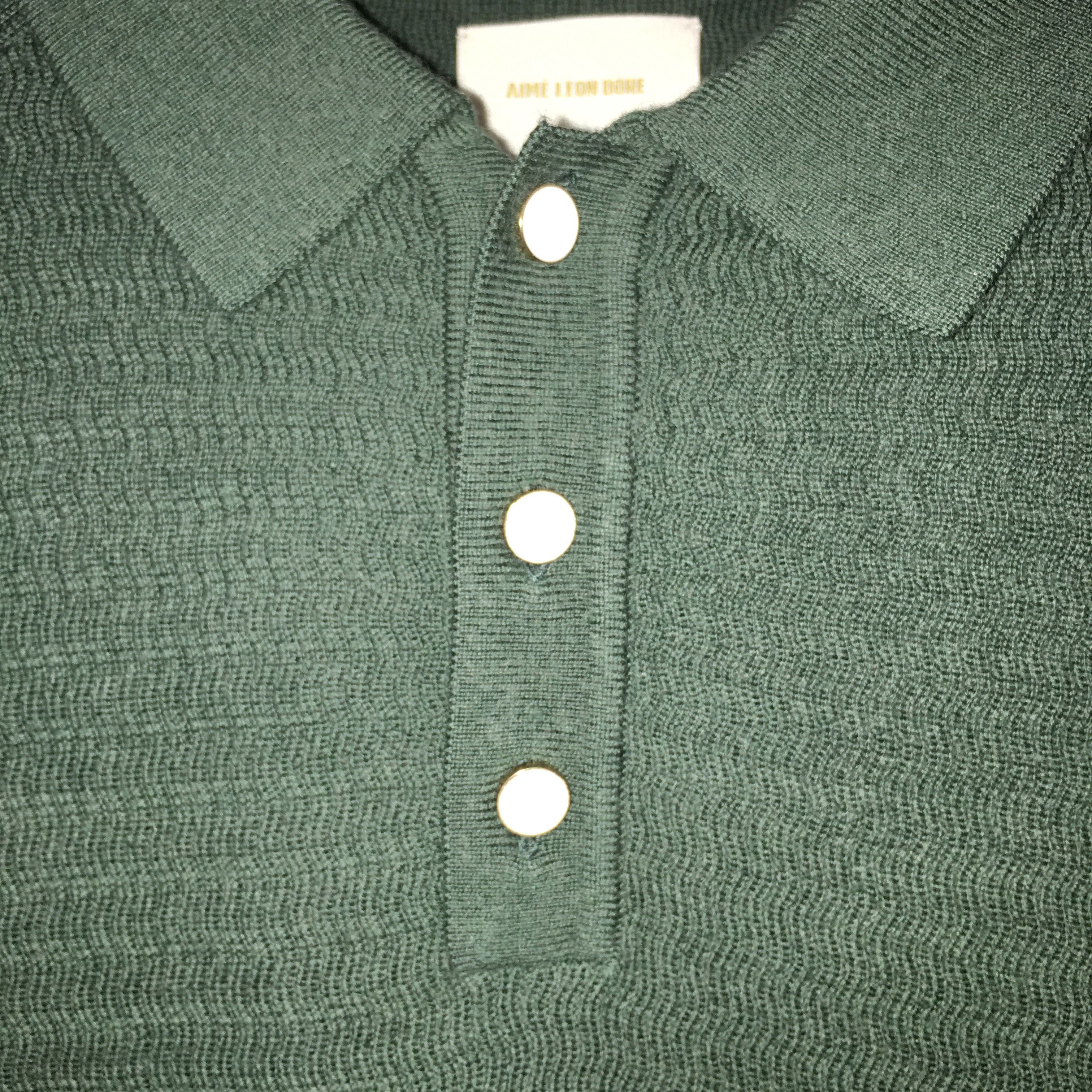 Aime Leon Dore Aimé Leon Dore Long-Sleeve Pearl Button Polo Sweater Size US M / EU 48-50 / 2 - 6 Thumbnail