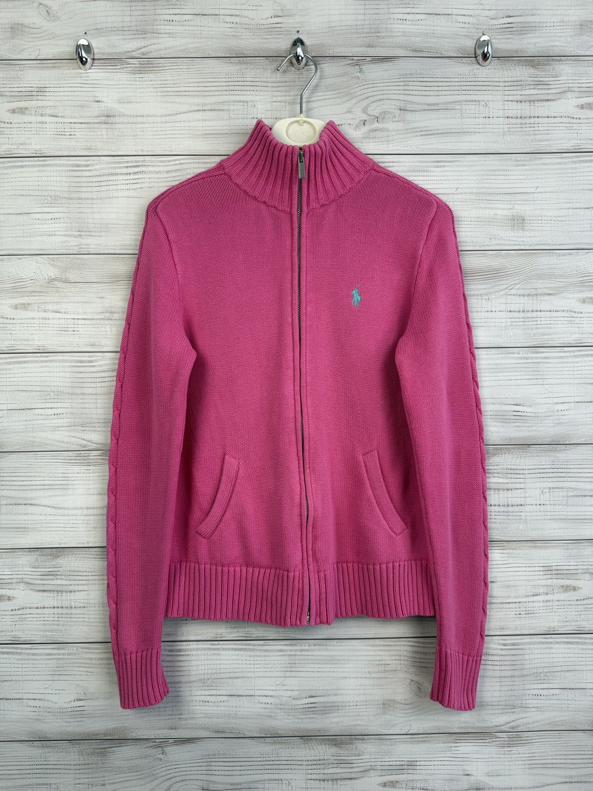 Polo Ralph Lauren 90s Polo Ralph Lauren Sport Vintage Knit Zip Sweater Size L / US 10 / IT 46 - 1 Thumbnail