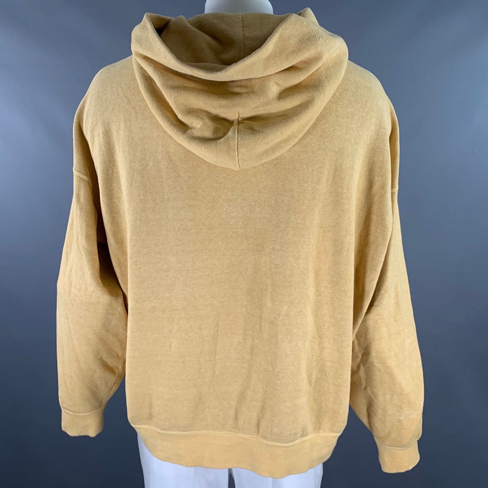 Visvim VISVIM Size L Yellow Mustard Dyed Cotton Hooded Sweatshirt Size US L / EU 52-54 / 3 - 4 Thumbnail
