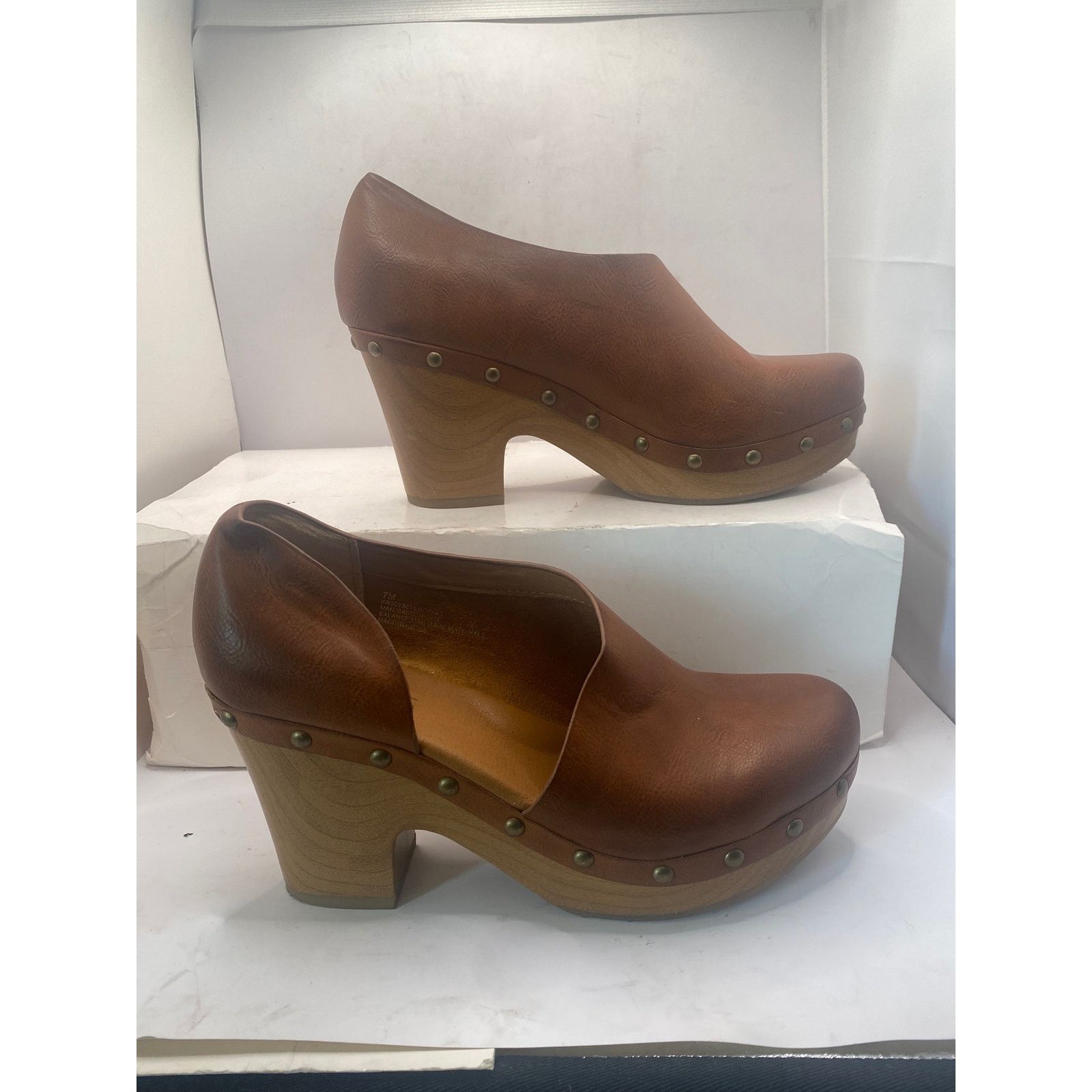 Kork-Ease Korks Tan Arielle Wood Sole d'Orsay Pump (Women), Size 7 Size US 7 / IT 37 - 1 Thumbnail