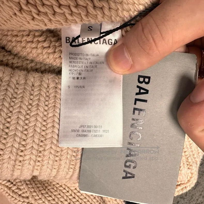 Balenciaga Balenciaga Wheat pattern embroidered knit sweater Size US S / EU 44-46 / 1 - 4 Thumbnail