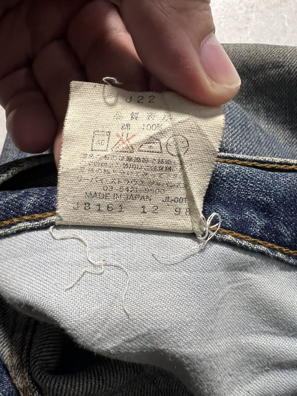 Levi's 💥90’s Baggy💥Vintage Levis 503 Distress Mud Wash Baggy Jeans Size US 33 - 23 Thumbnail