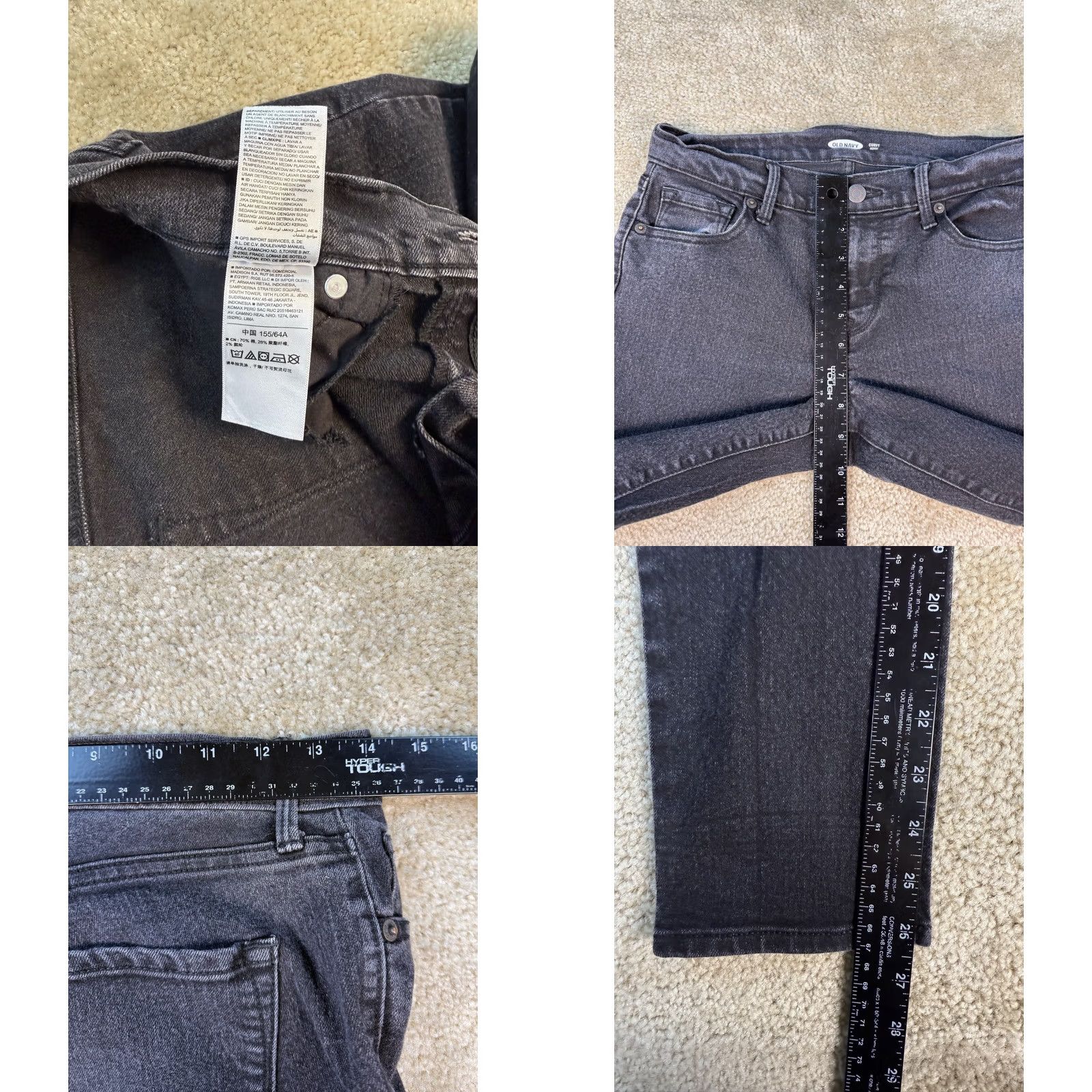 Old Navy Old Navy Black Size 2 Curvy Skinny Mid Rise Stretch Jeans Women's Size 26" / US 2 / IT 38 - 8 Thumbnail
