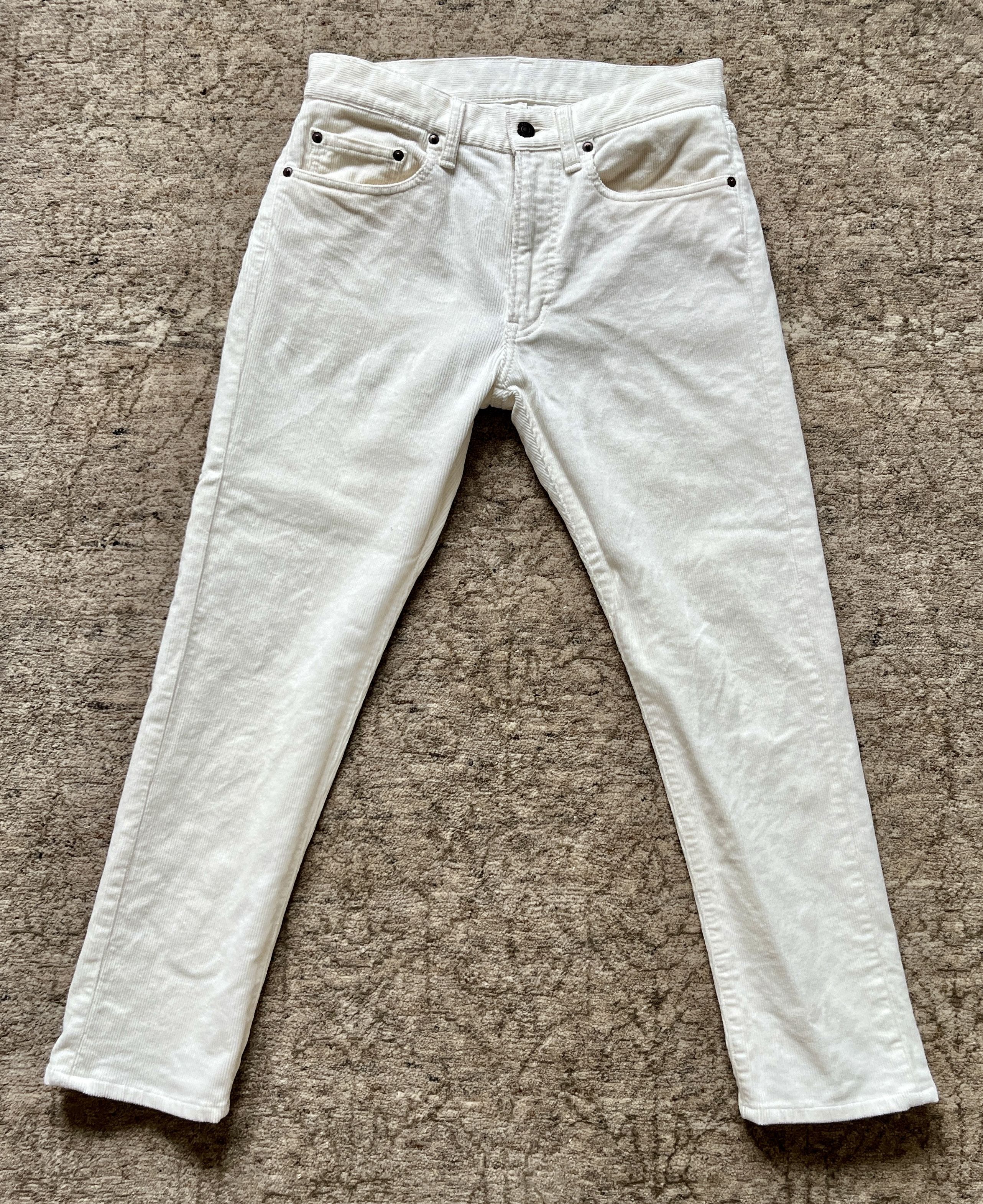 Beams Plus White Courduroy Pants Size US 30 / EU 46 - 1 Thumbnail