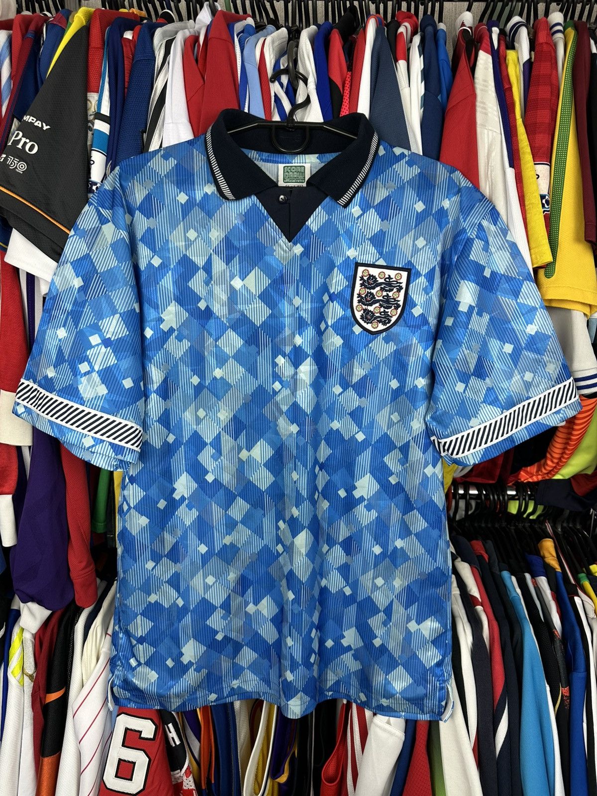Other Engalnd 1990/92 Third Football Shirt Score Draw Jersey Size US M / EU 48-50 / 2 - 3 Thumbnail