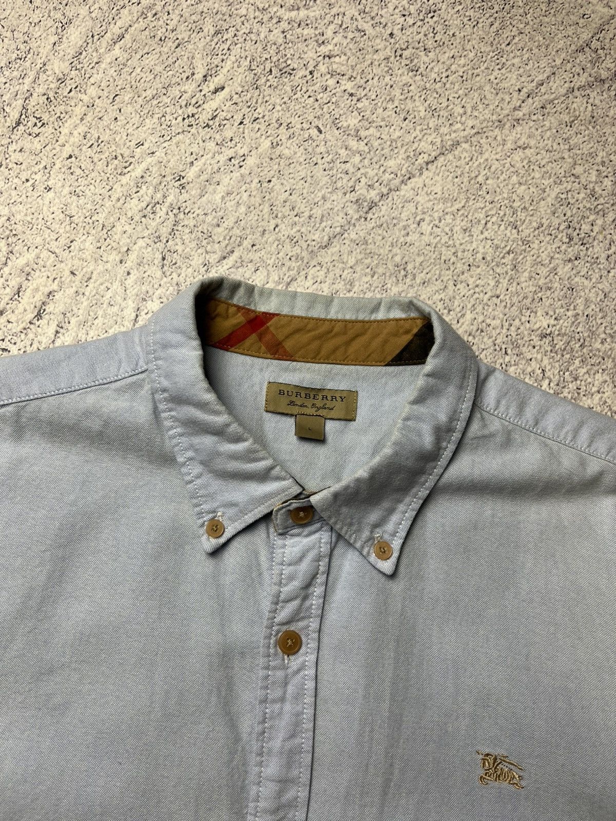 Burberry Vintage Burberry Shirt Luxury Size US L / EU 52-54 / 3 - 7 Thumbnail