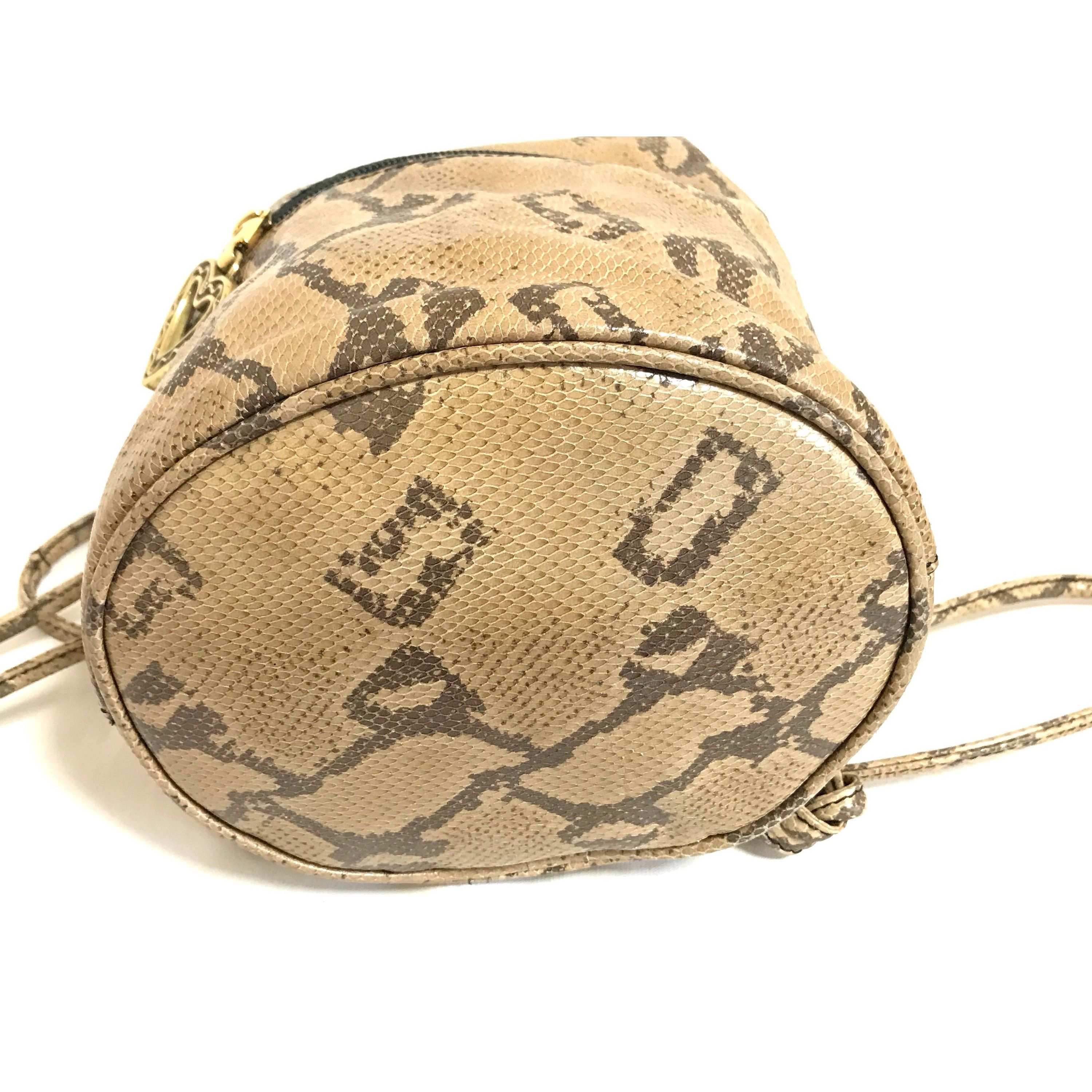 Moschino Vintage MOSCHINO by redwall snakeskin print leather mini bag Size ONE SIZE - 8 Thumbnail