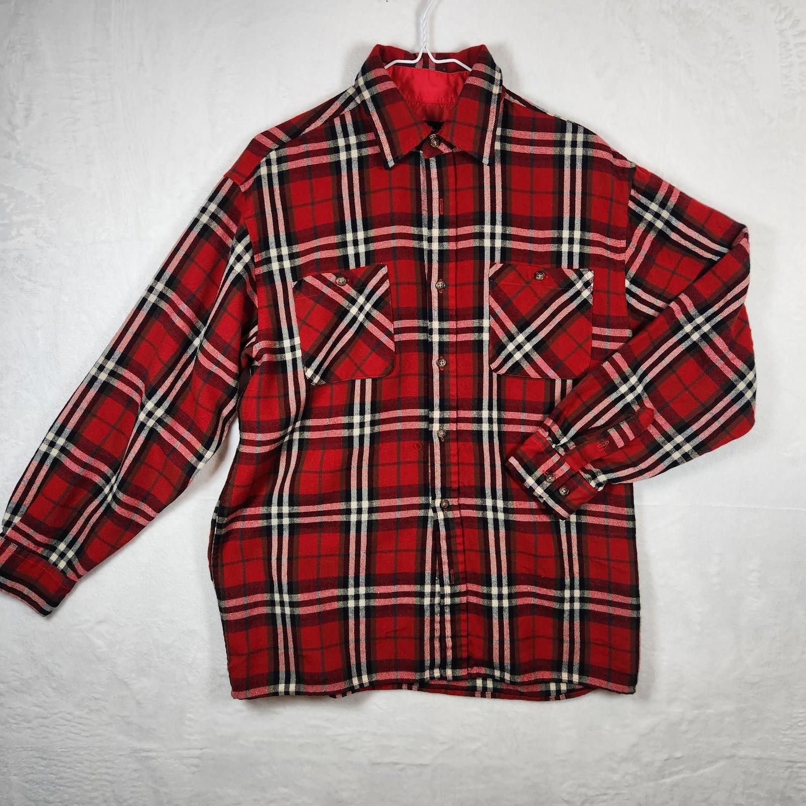 Blair Vintage John Blair Red Plaid Flannel Shirt Size Medium Size US M / EU 48-50 / 2 - 1 Thumbnail