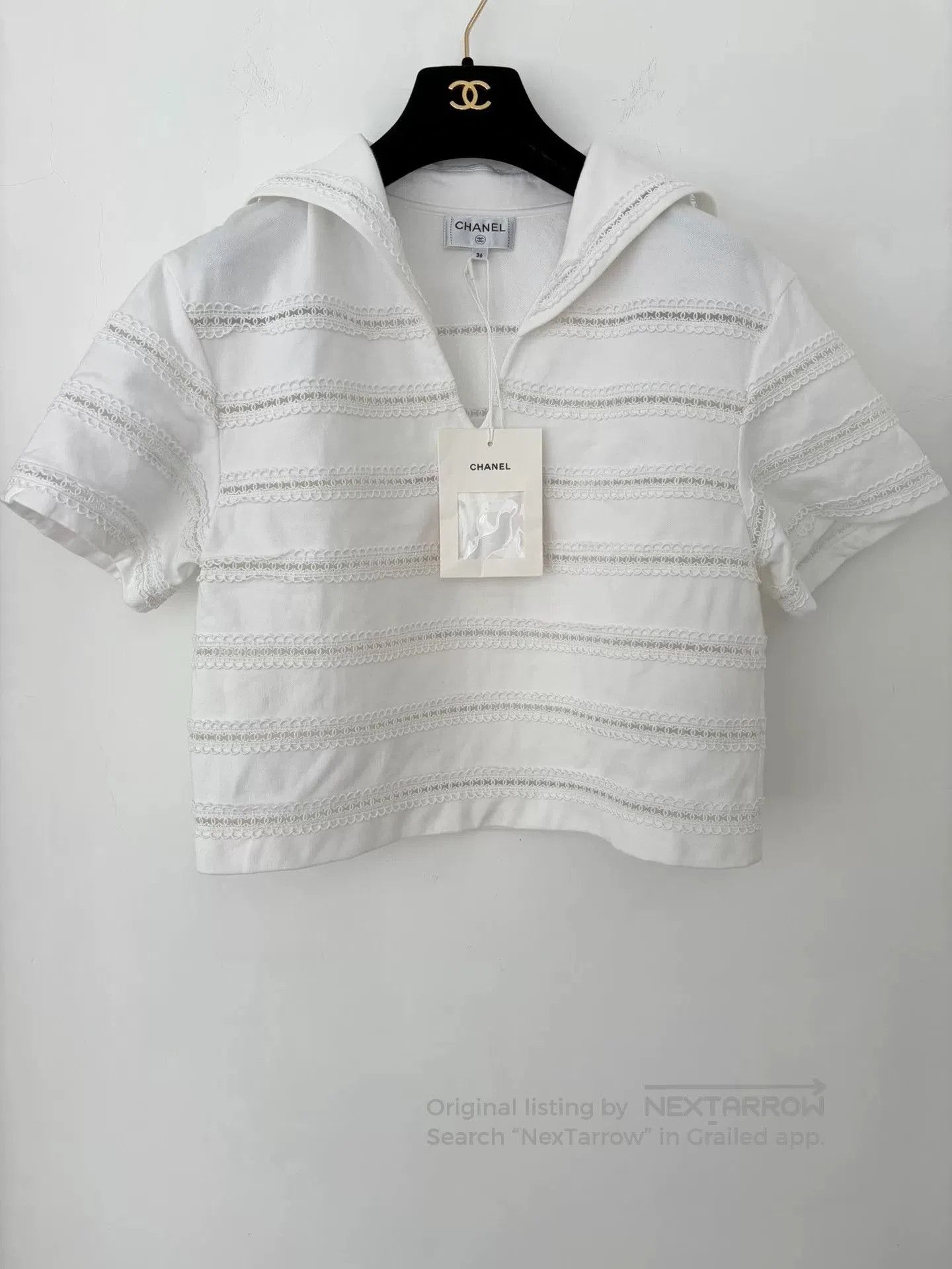 Chanel Chanel Nautical Short Sleeve Top. Size US S / EU 44-46 / 1 - 1 Thumbnail