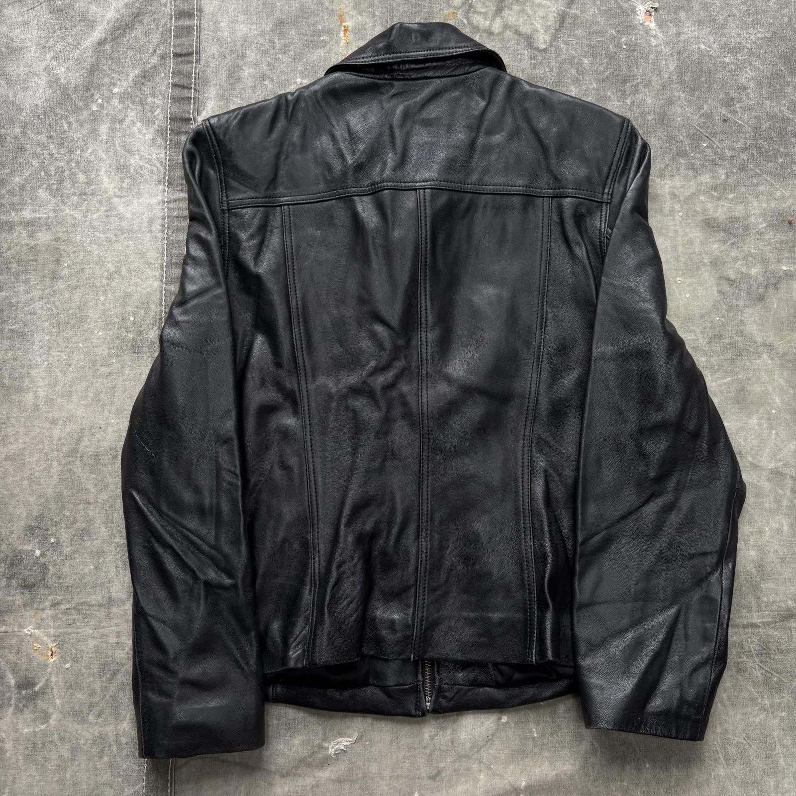 Sonoma Vintage Y2K Sonoma Black Leather Grunge Skater Jacket Size US L / EU 52-54 / 3 - 6 Thumbnail