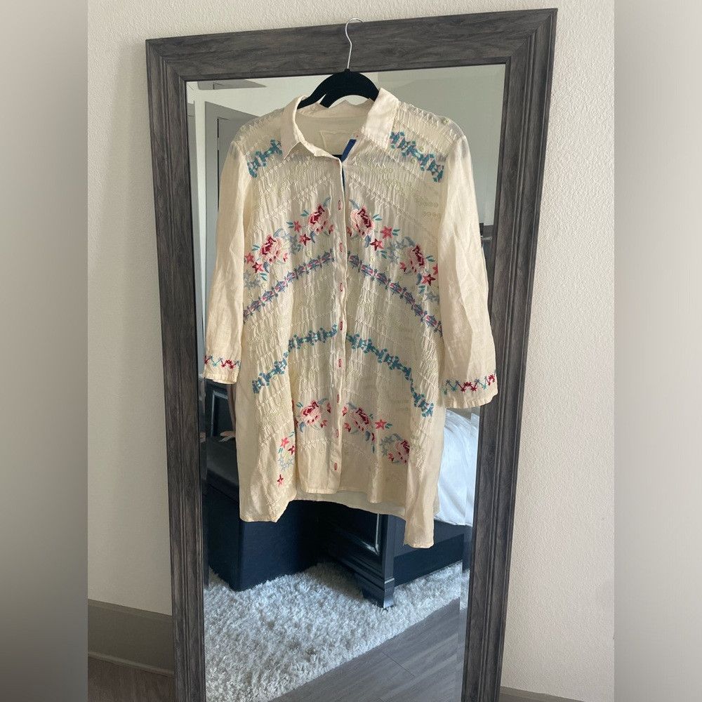 Johnny Was Johnny was 3J workshop button up half sleeve top Size M / US 6-8 / IT 42-44 - 1 Thumbnail
