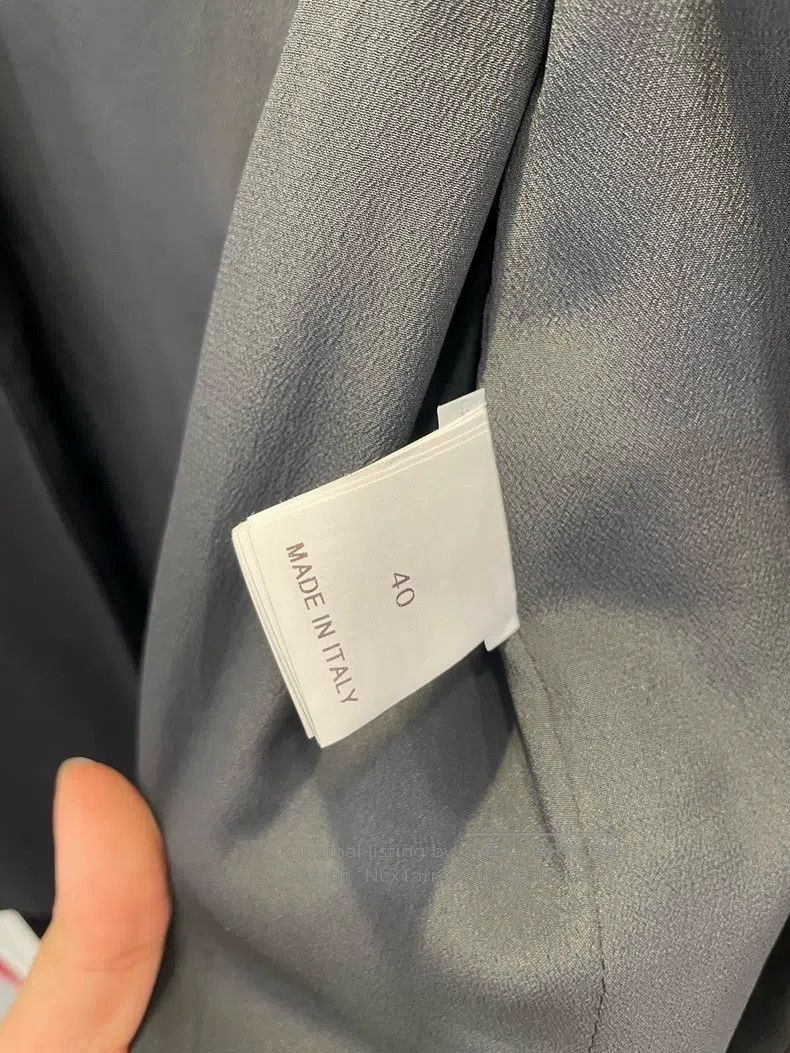 Brunello Cucinelli Brunello Cucinelli Dark Grey Belted Suit Jacket Size XS / US 0-2 / IT 36-38 - 4 Thumbnail