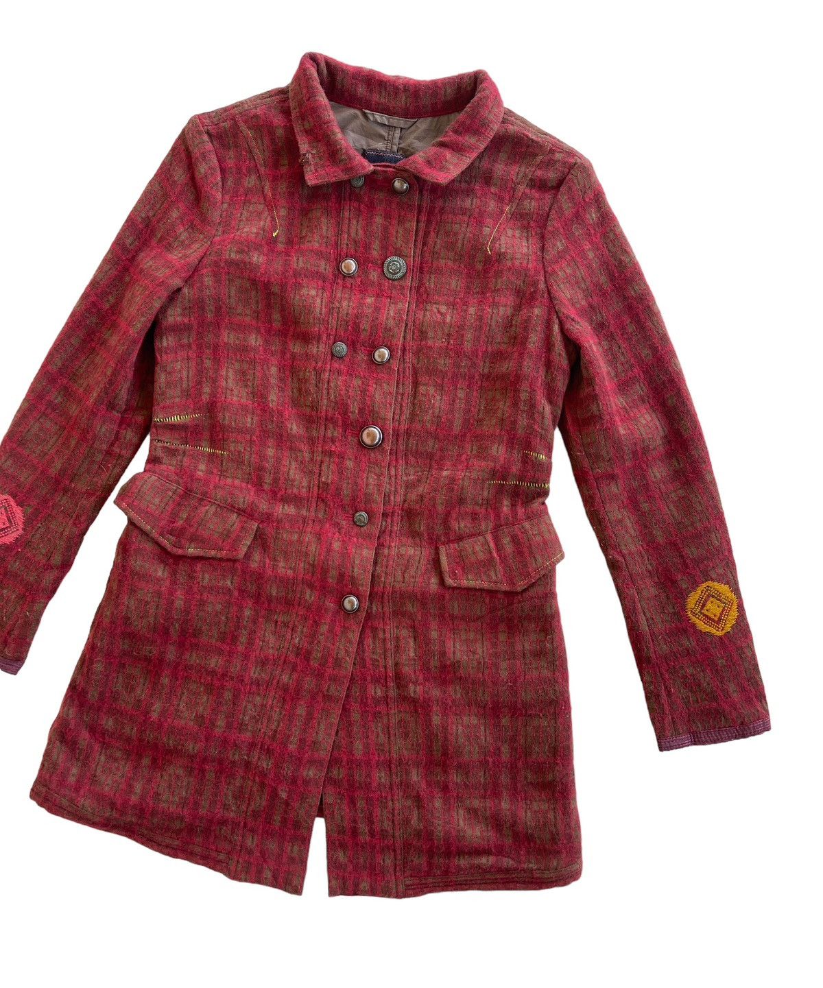 Marithe + Francois Girbaud Marithe Francois Girbaud Tweed Coat Jacket Size M / US 6-8 / IT 42-44 - 5 Thumbnail