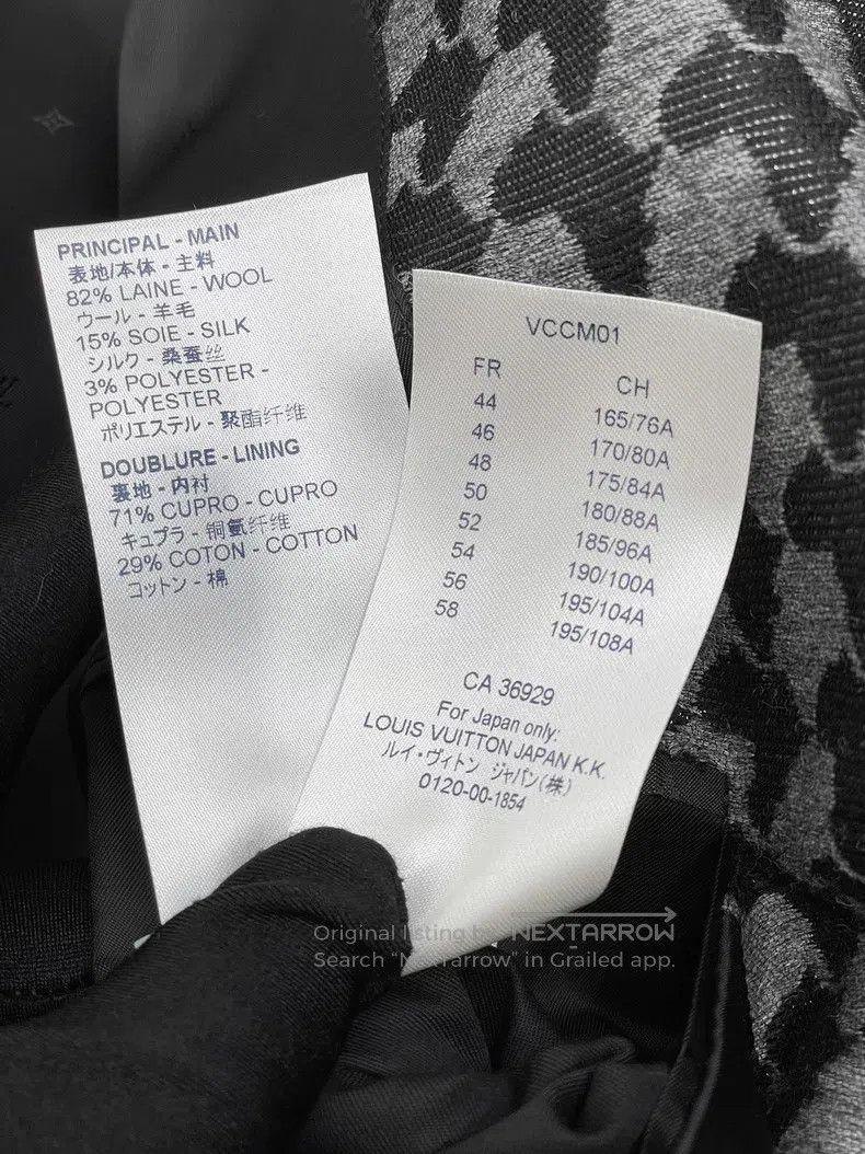 Louis Vuitton Louis Vuitton Black and grey suit jacket Size US M / EU 48-50 / 2 - 8 Thumbnail