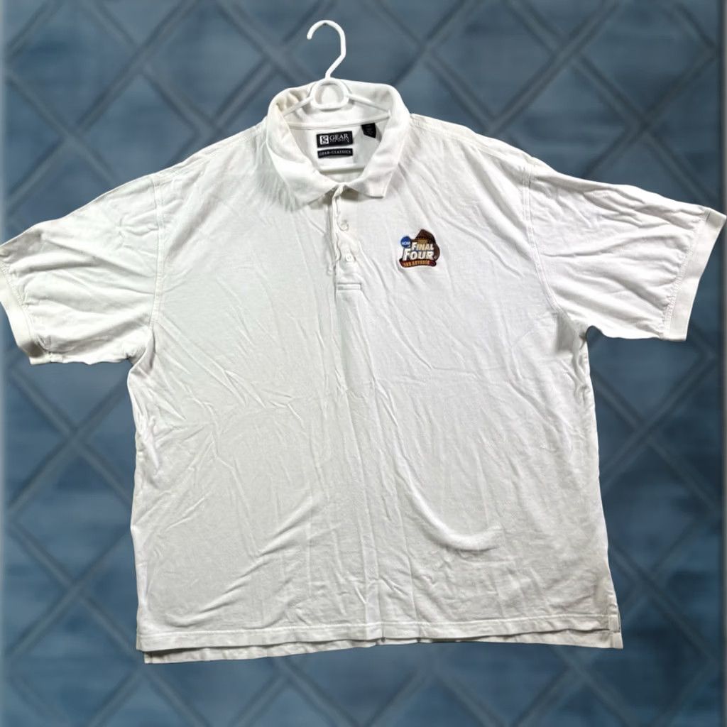 NCAA VINTAGE Nike Dri-Fit Polo Shirt Men White 2XL NCAA 2008 Final Four San Antonio Size US XXL / EU 58 / 5 - 1 Thumbnail