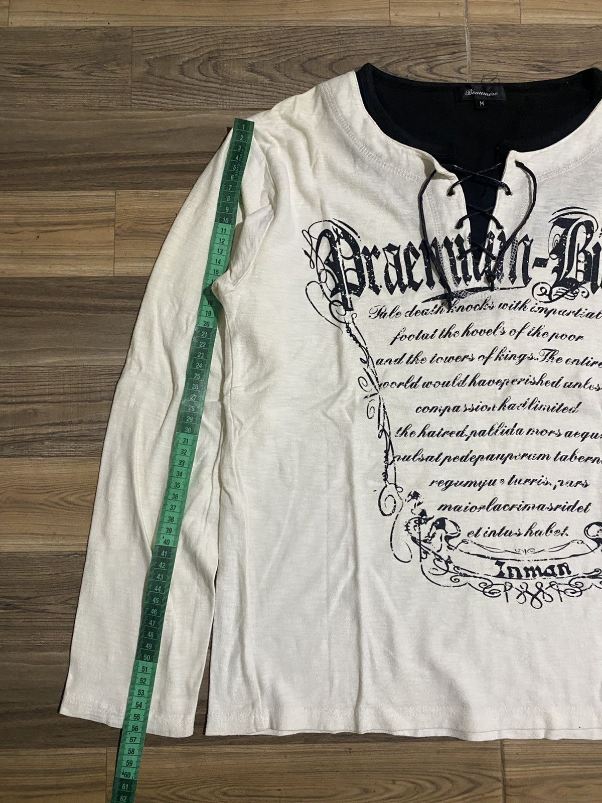 Japanese Brand × Vintage BEAUMERE POEM BONDAGE LONG SLEEVE TEE Size US M / EU 48-50 / 2 - 9 Thumbnail