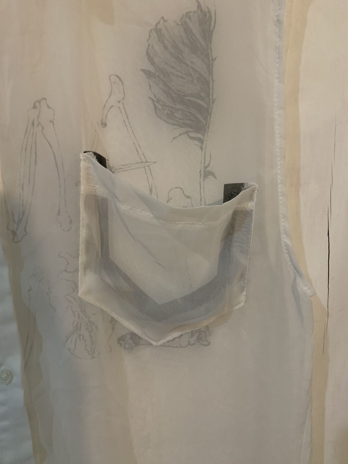 Issey Miyake Love Pamela Transparent Sleeveless Issey Miyake styel Size US XL / EU 56 / 4 - 4 Thumbnail