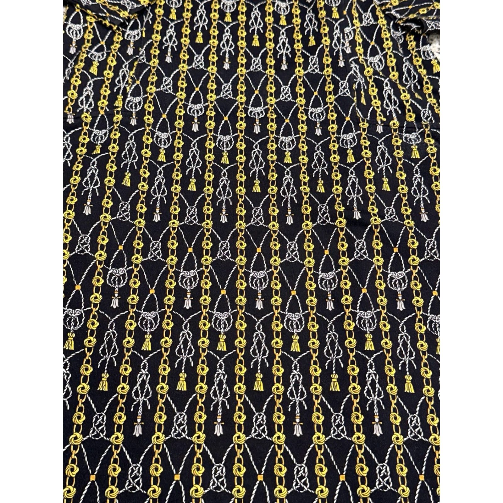 J.McLaughlin J. McLaughlin Catalyst Catalina Knot Chain Print Dress Womens M Pockets Knee Length Multicolor 3/4 Sleeve Sheath Medium Womens Size M / US 6-8 / IT 42-44 - 4 Thumbnail