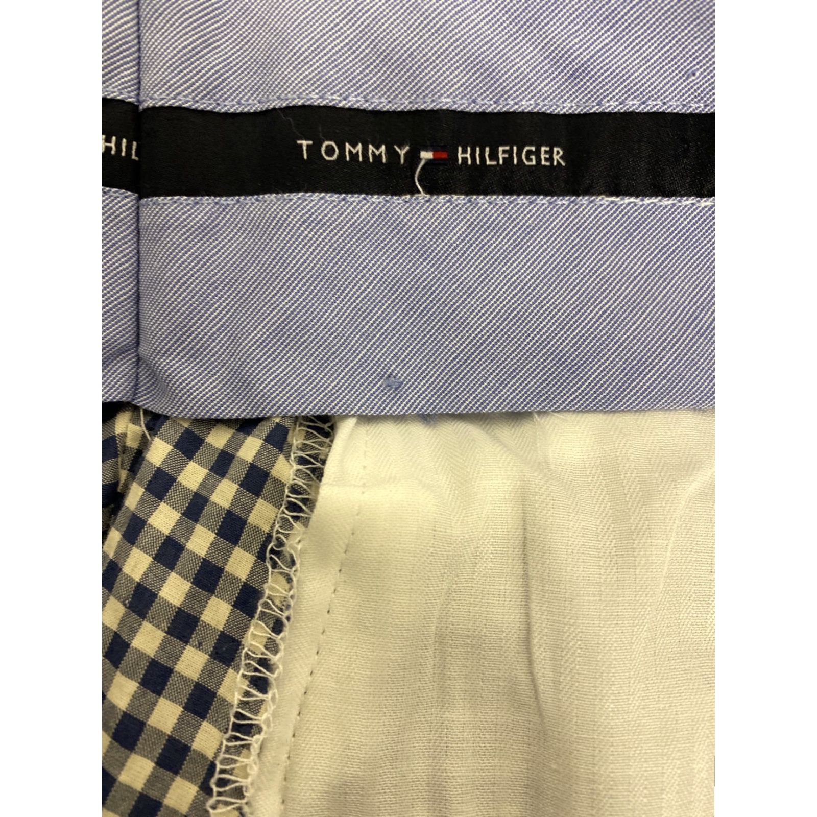 Tommy Hilfiger VINTAGE Tommy Hilfiger Pants Men Size 36 x 32 Check Cotton Chino Straight Spring Summer Beige Navy Size US 36 / EU 52 - 7 Thumbnail