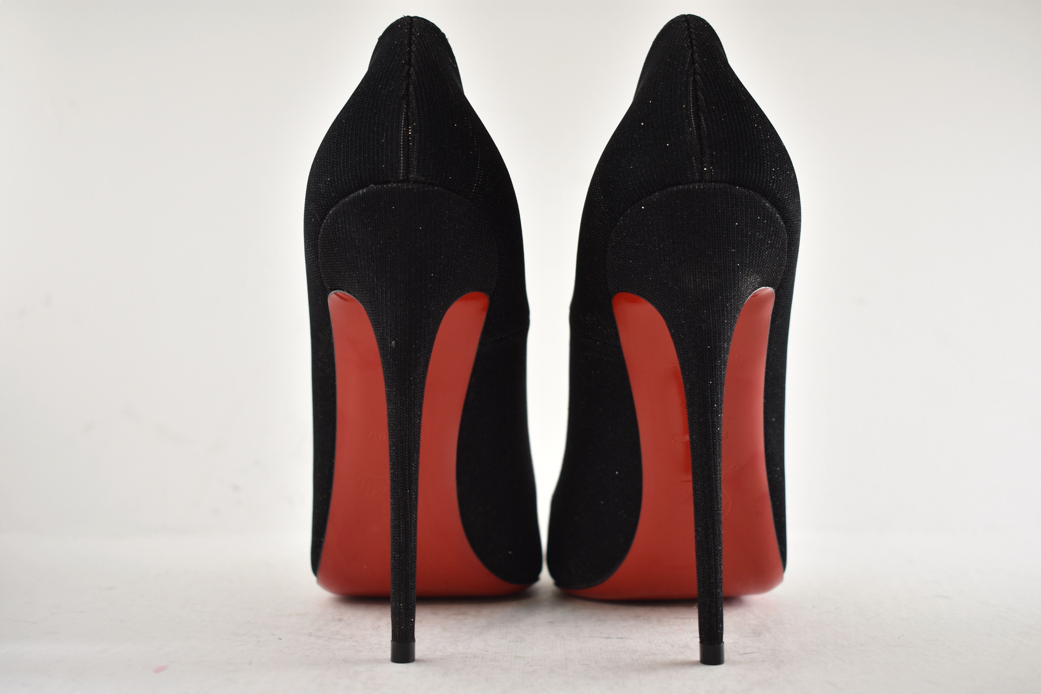 Christian Louboutin So Kate 120 Glitter Tennis Black Pointed Toe Heel Pump 42 Size US 12 / IT 42 - 15 Thumbnail