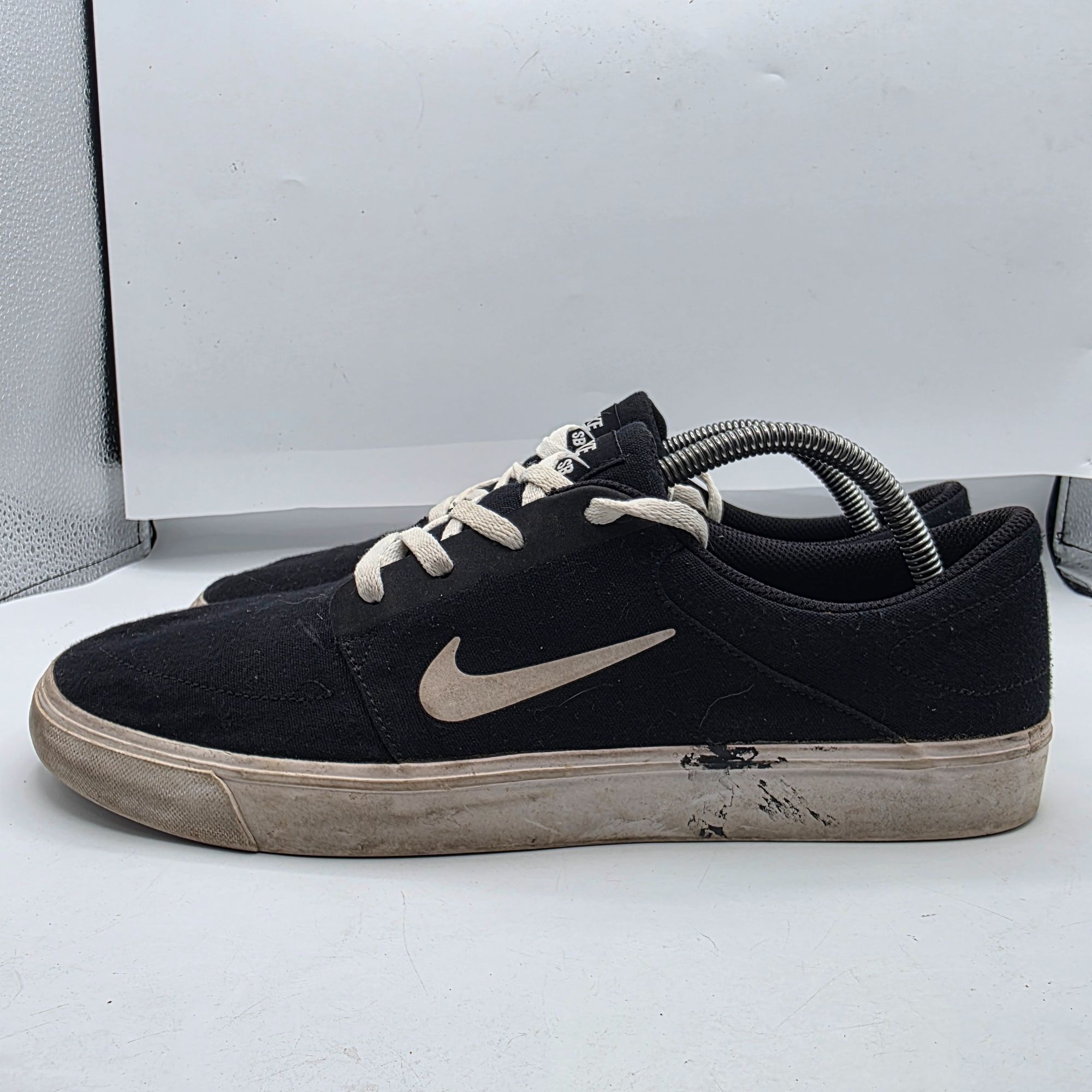 Nike Nike SB Portmore Canvas Mens Size 10.5 Black White Skate Sne Size US 10.5 / EU 43-44 - 13 Thumbnail