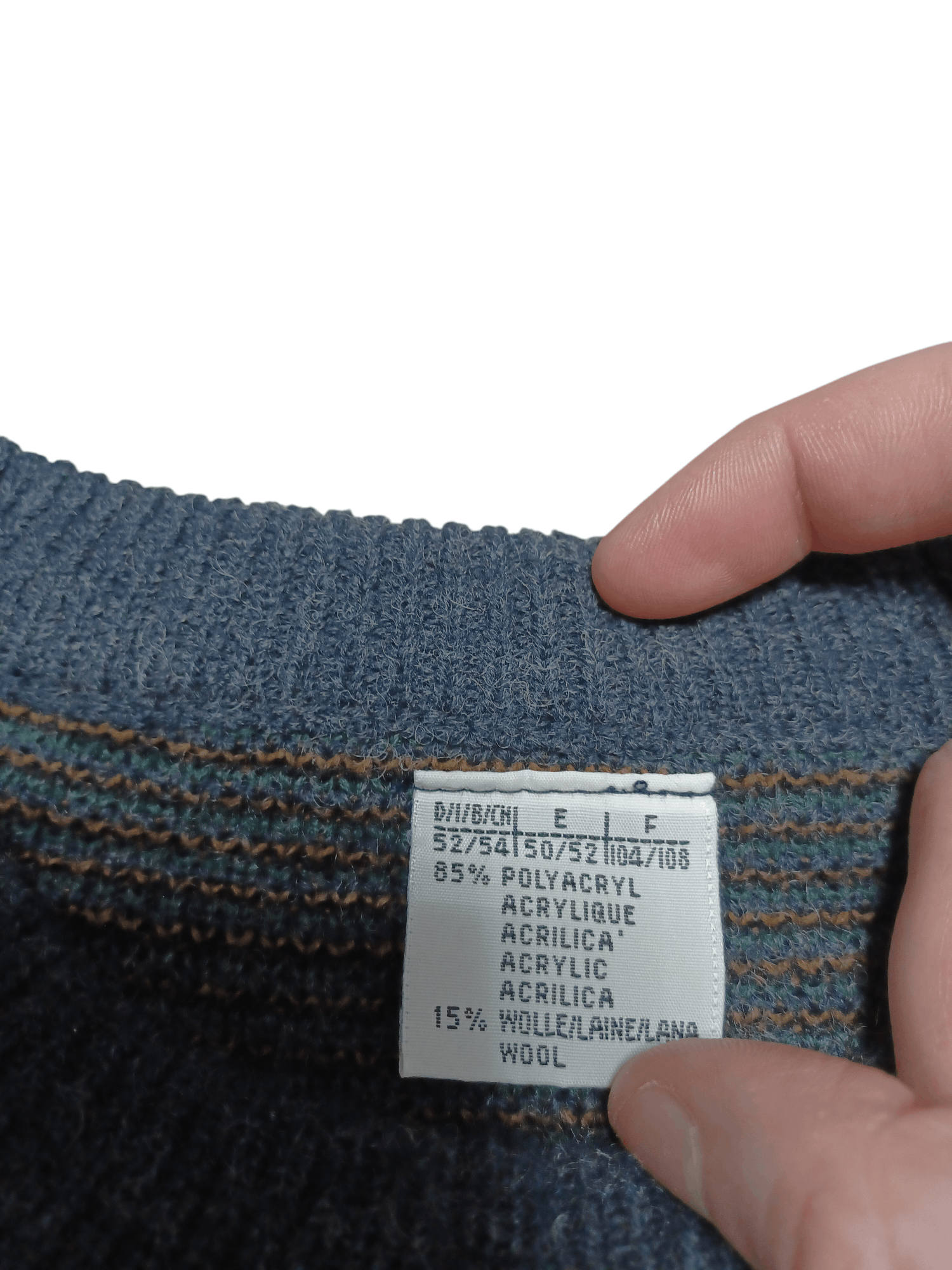 Other FIRE UNIQUE WOOL VINTAGE 90S SWEATER Y2K OLDMONEY Size US L / EU 52-54 / 3 - 4 Thumbnail