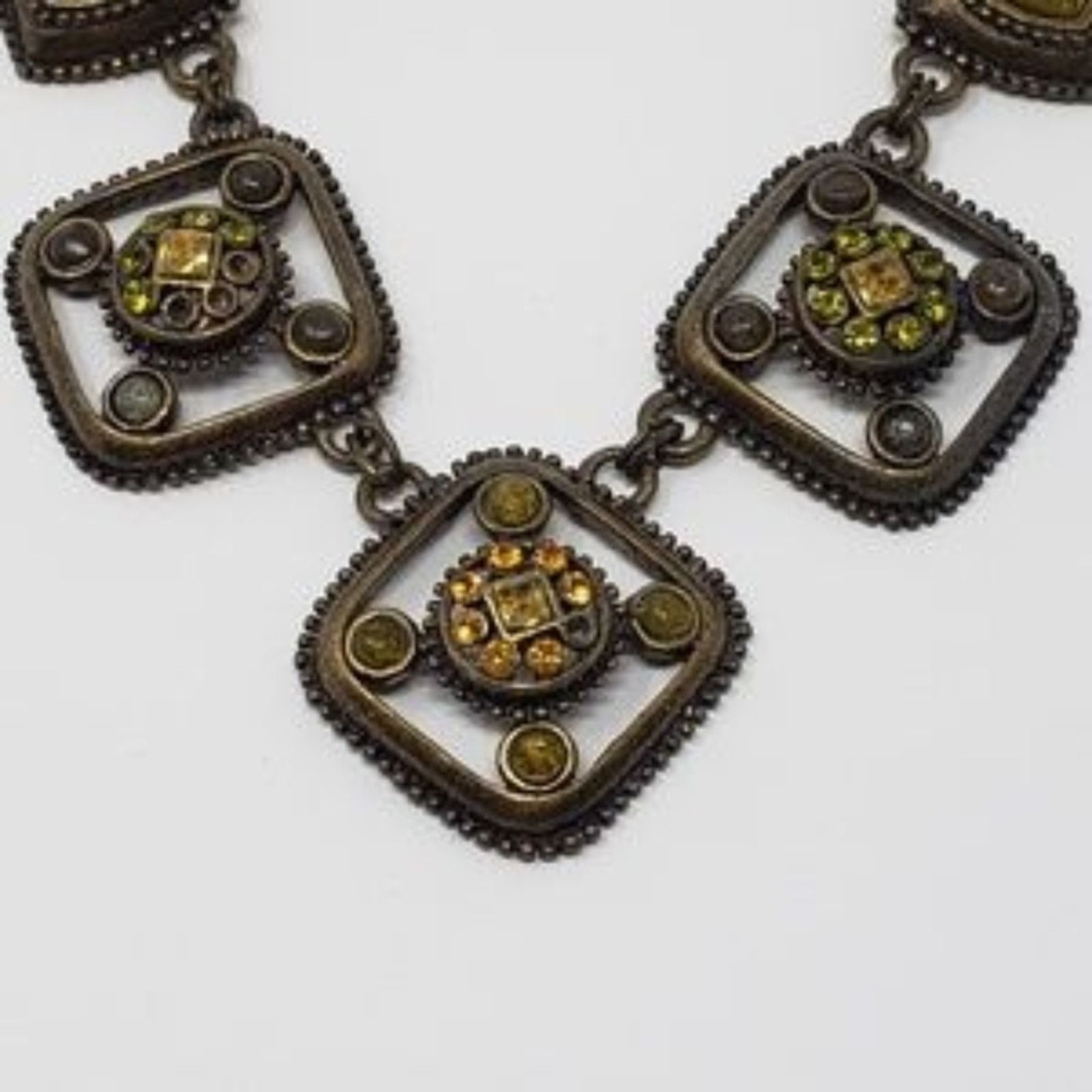 Other Aged Bronze Colored 5 Graduated Pendant Necklace Size ONE SIZE - 4 Thumbnail