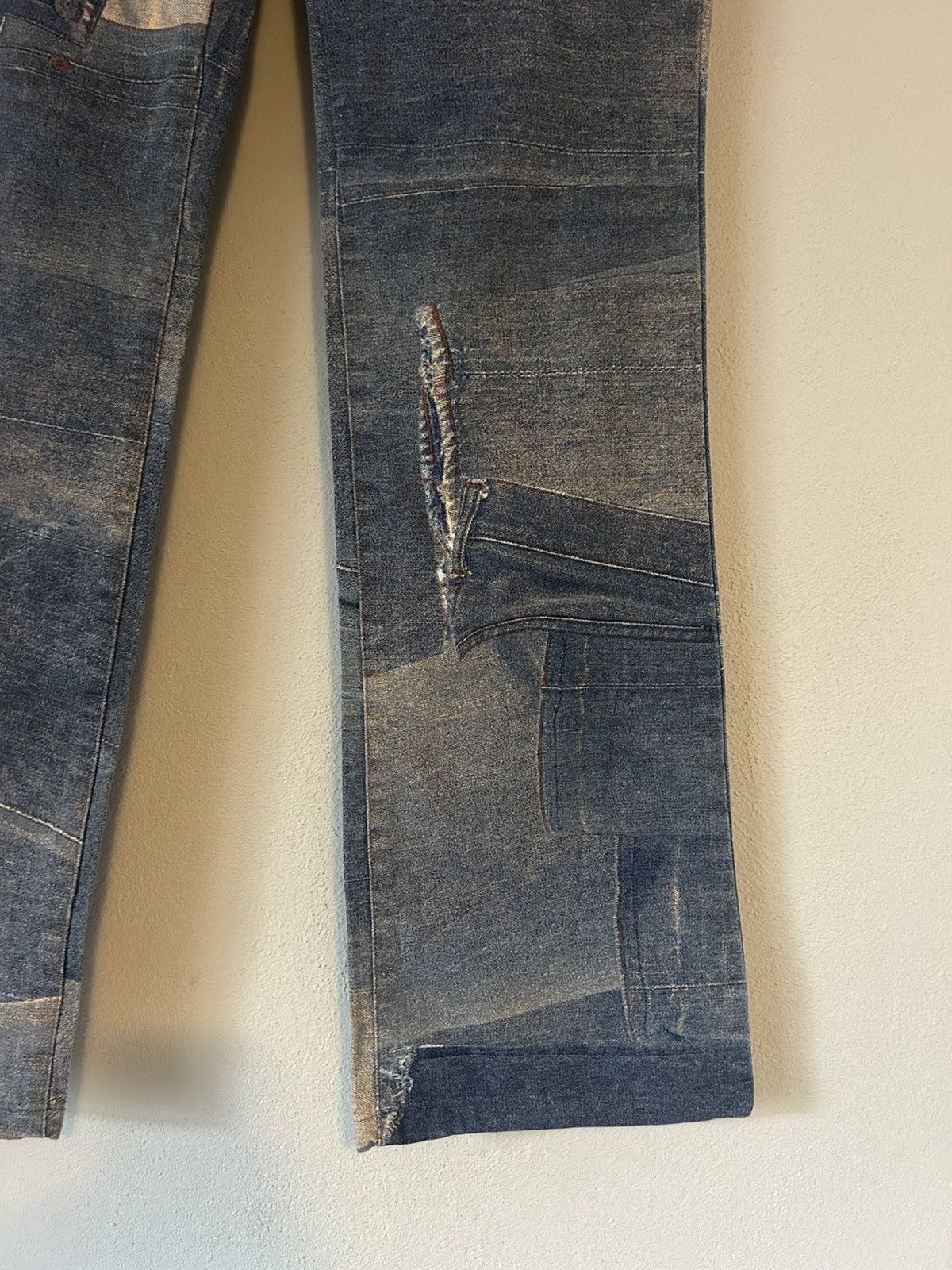 Just Cavalli Just Cavalli Patchwork Denim Jeans - Size 32 Size US 32 / EU 48 - 4 Thumbnail