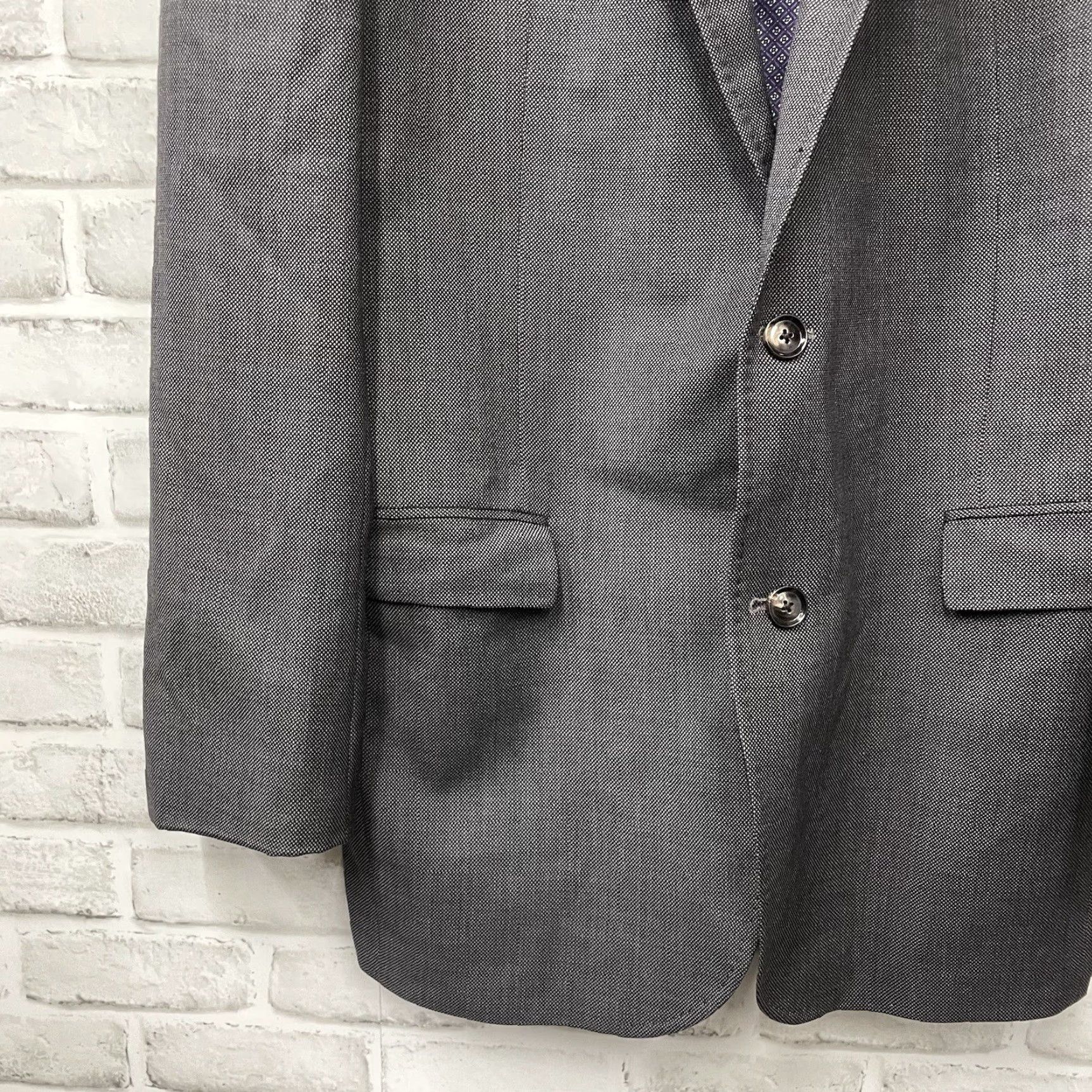 Ted Baker VINTAGE TED BAKER London Endurance 100% Wool Gray 2-Button Sport Coat Mens Size 44L Size US S / EU 44-46 / 1 - 3 Thumbnail
