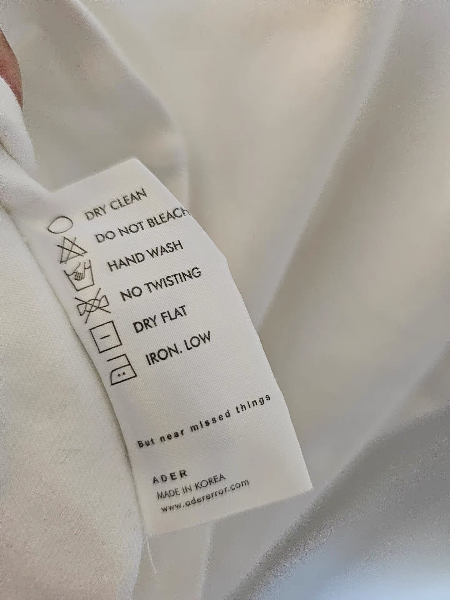 Ader Error Ader Error Unisex Short Sleeve T-shirt K30 Size US L / EU 52-54 / 3 - 4 Thumbnail
