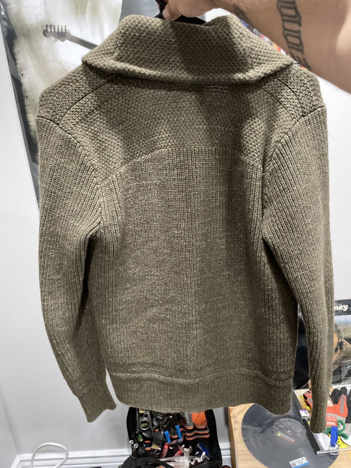 Ralph Lauren RRL Cotton-wool shawl collar cardigan