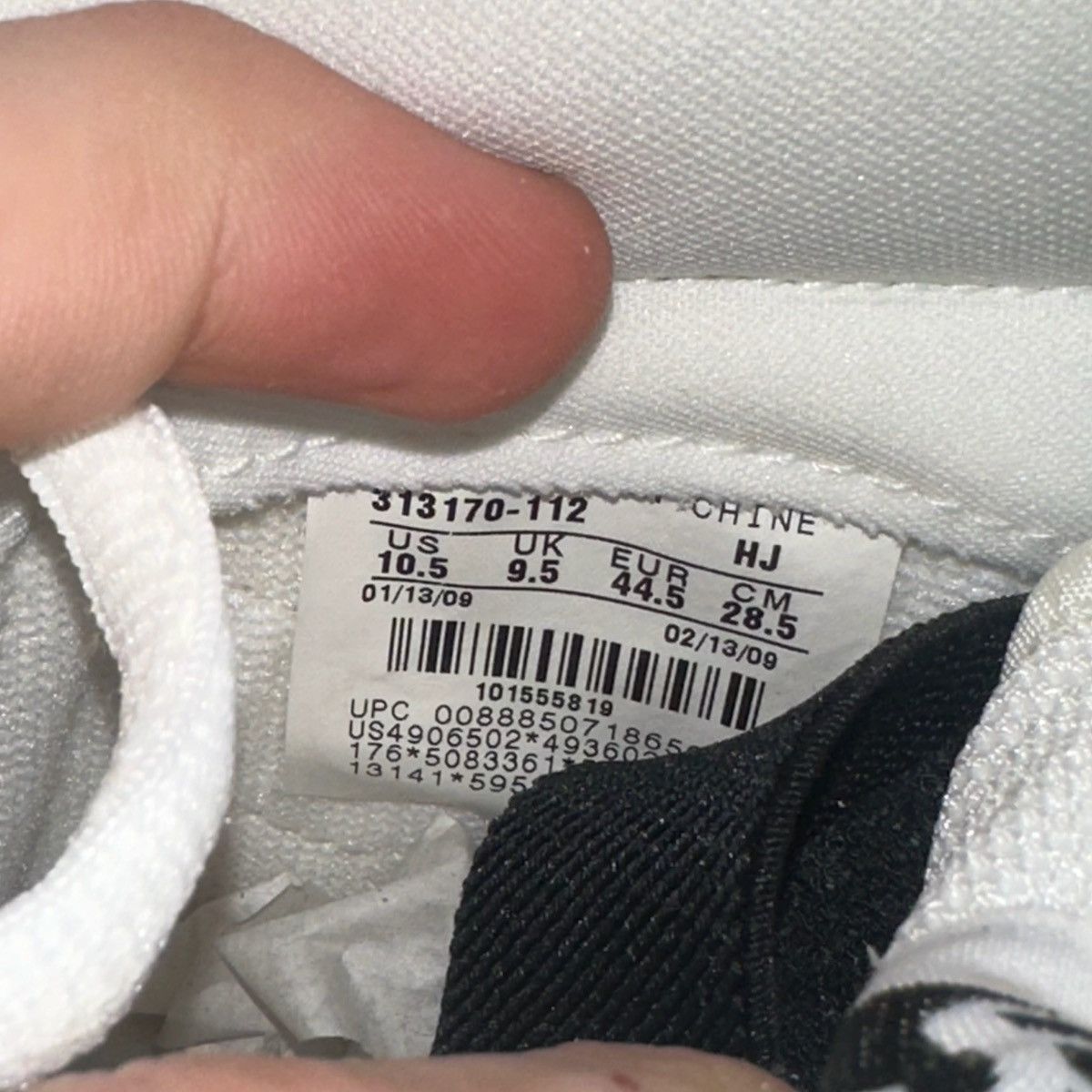 Nike Size 10.5 - Nike Dunk Premium Low White 313170-112 Size US 10.5 / EU 43-44 - 6 Thumbnail