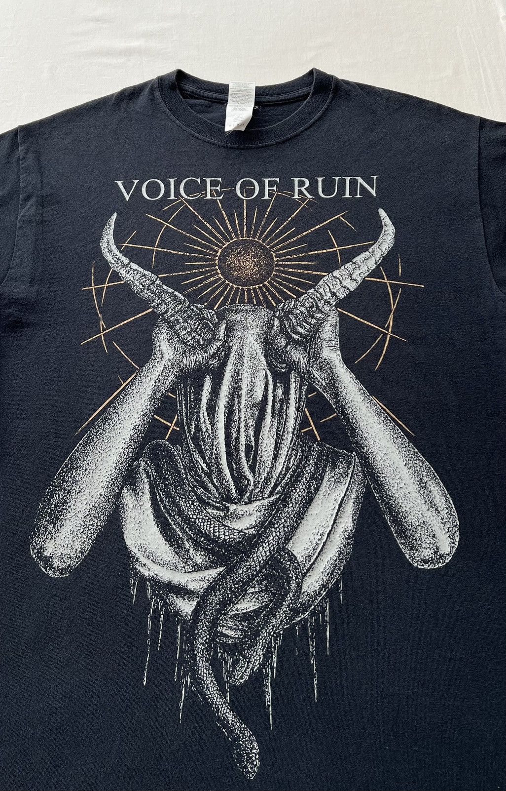 Band Tees Vintage 2010s Voice Of Ruin Thrash Groove Metal Band T-shirt Size US M / EU 48-50 / 2 - 4 Thumbnail
