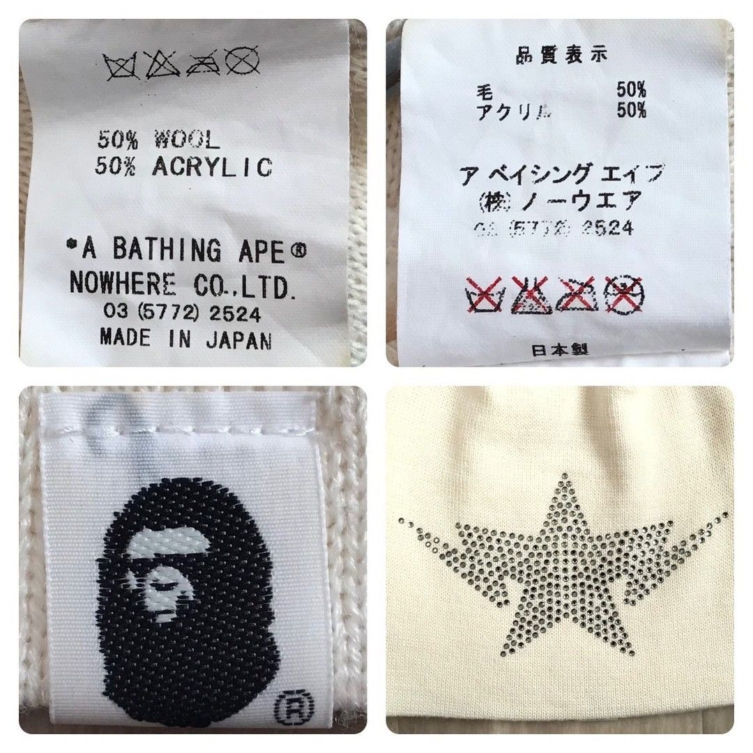 Bape × Swarovski Swarovski × BAPE STA LOGO beanie knit cap a bathing ape NIGO Size ONE SIZE - 6 Thumbnail