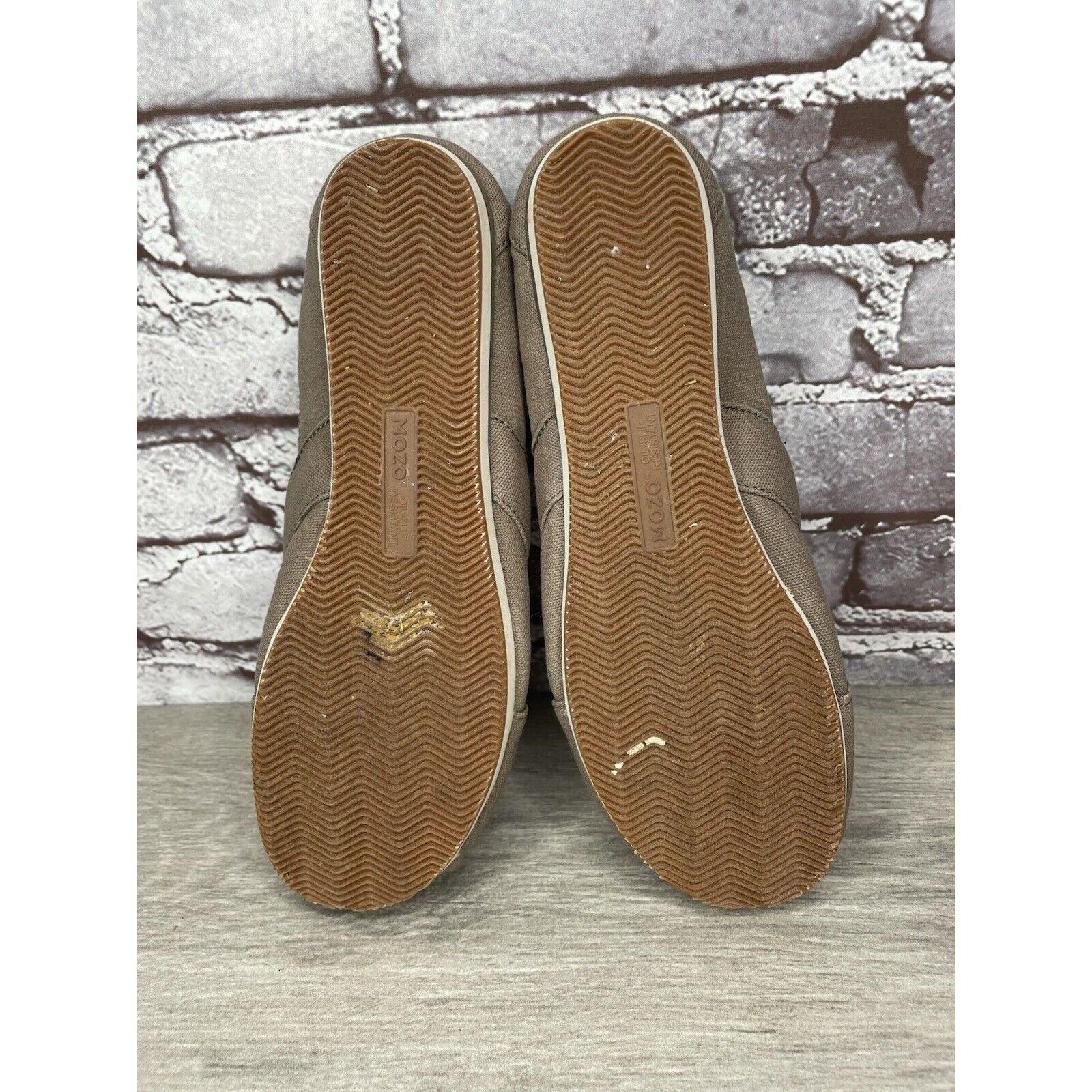 Other Mozo Taupe Canvas Fabric Comfort Slip Ballet Flats Shoes Wom Size US 8 / IT 38 - 6 Thumbnail