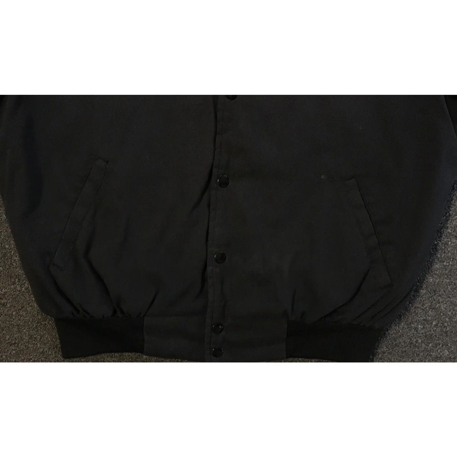 Yamaha VINTAGE Yamaha Sprint Go Kart Racing Faded Winner Jacket M Black Mens Regular Jacket Bomber USA 80s 90s Grunge Racing Size US M / EU 48-50 / 2 - 7 Thumbnail