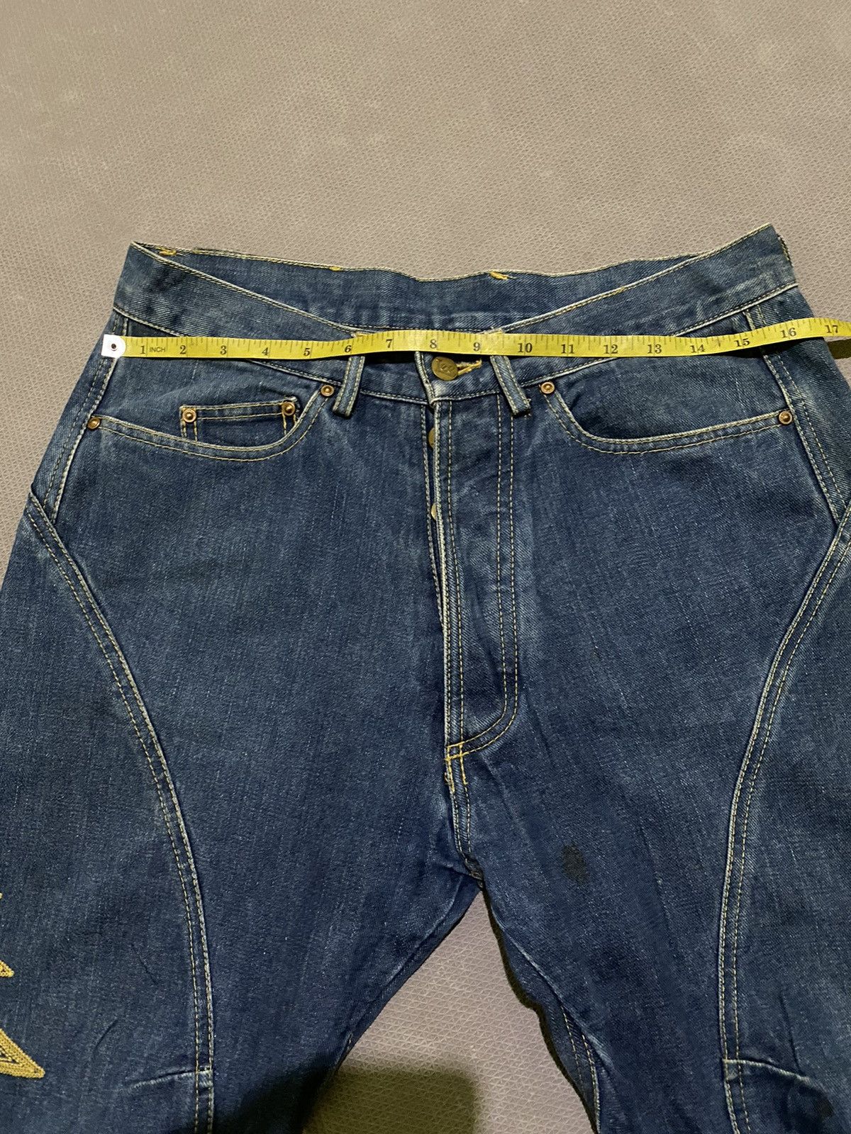 Japanese Brand × Lee × Vintage Lee jeans embroidery buckle denim Size US 32 / EU 48 - 11 Thumbnail