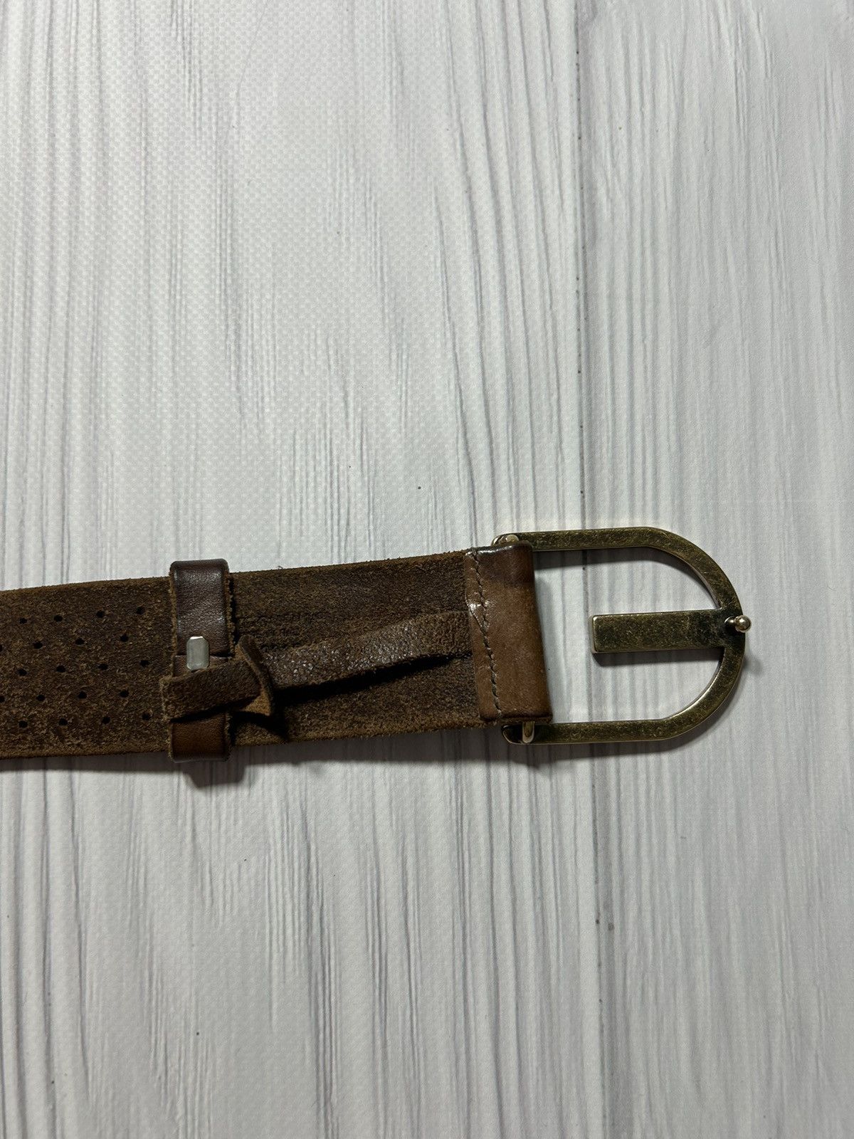 Dolce & Gabbana Vintage Y2K Dolce Gabbana Leather Belt Length 95cm Size ONE SIZE - 10 Thumbnail