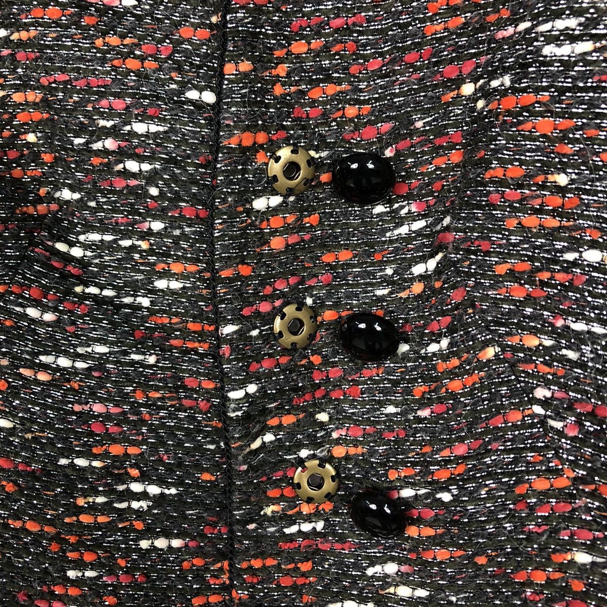 Armani Collezioni Armani Collezioni Textured Knit Button Jacket Size M / US 6-8 / IT 42-44 - 17 Thumbnail